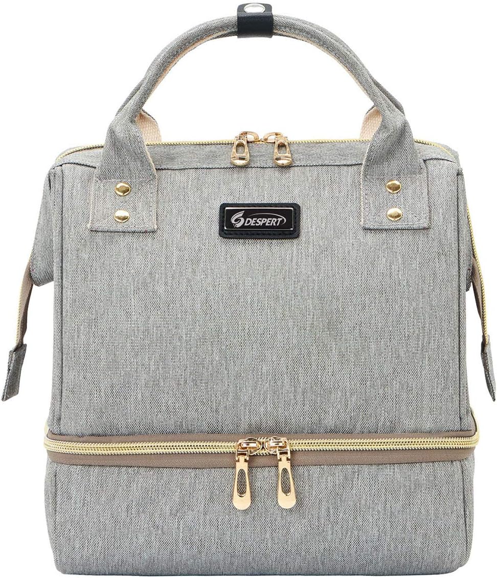 Breast Pump Bag,Despert Mini Small Pump Backpack for Working Mother,Fits Manual or Small Size Electric Breast Pump,Baby Changing Bag or Travel Bag