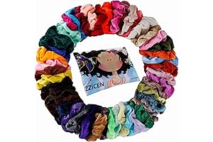 50 Pack of 40 Velvet Scrunchies in Bulk