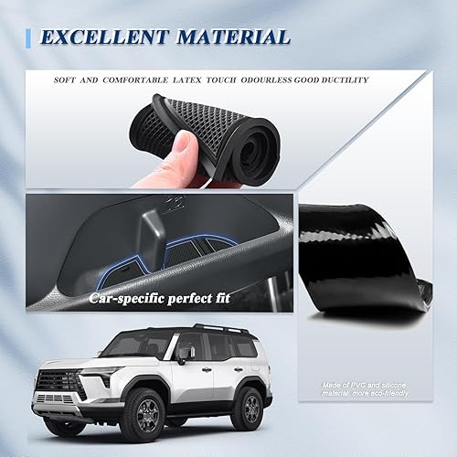Miniatura 4 de BIBIBO 22 alfombrillas para Lexus GX 550 2024 2025 2025 2025 GX550 (PremiumLujoOvertrail), almohadillas de ranura para puerta de automóvil 2024 2025