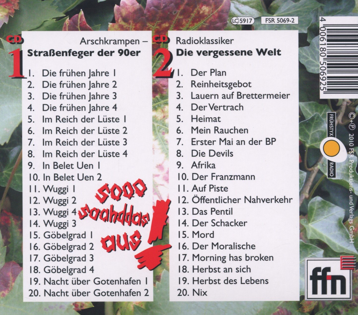 Arschkrampen - Sooo Saahddas Aus