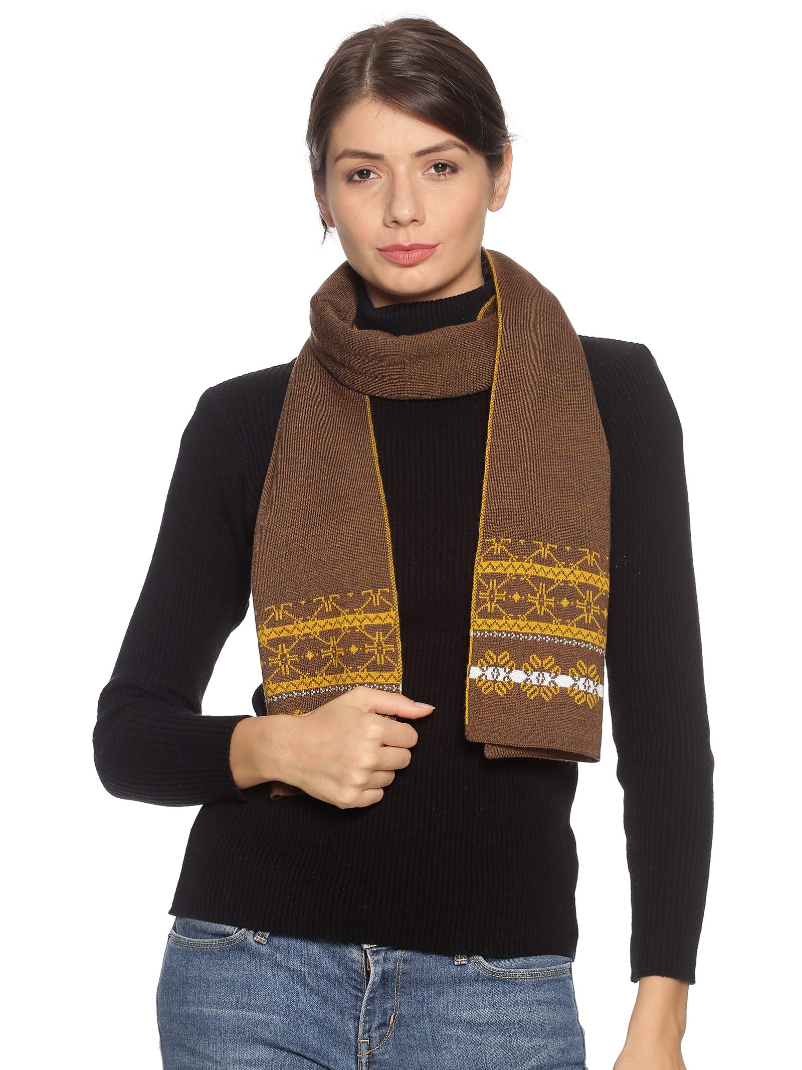 513 Graphic Print Unisex Acrylic Blend Muffler (Multicolour, Free Size)