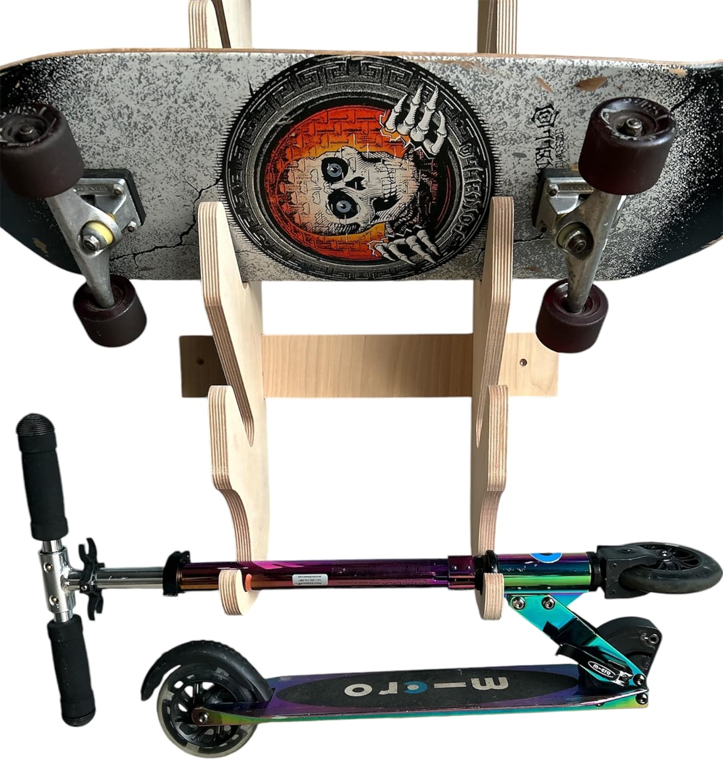Customizable Gear Rack – Multi-Level Storage for Boards, Scooters, and More – Built to Your Specifications