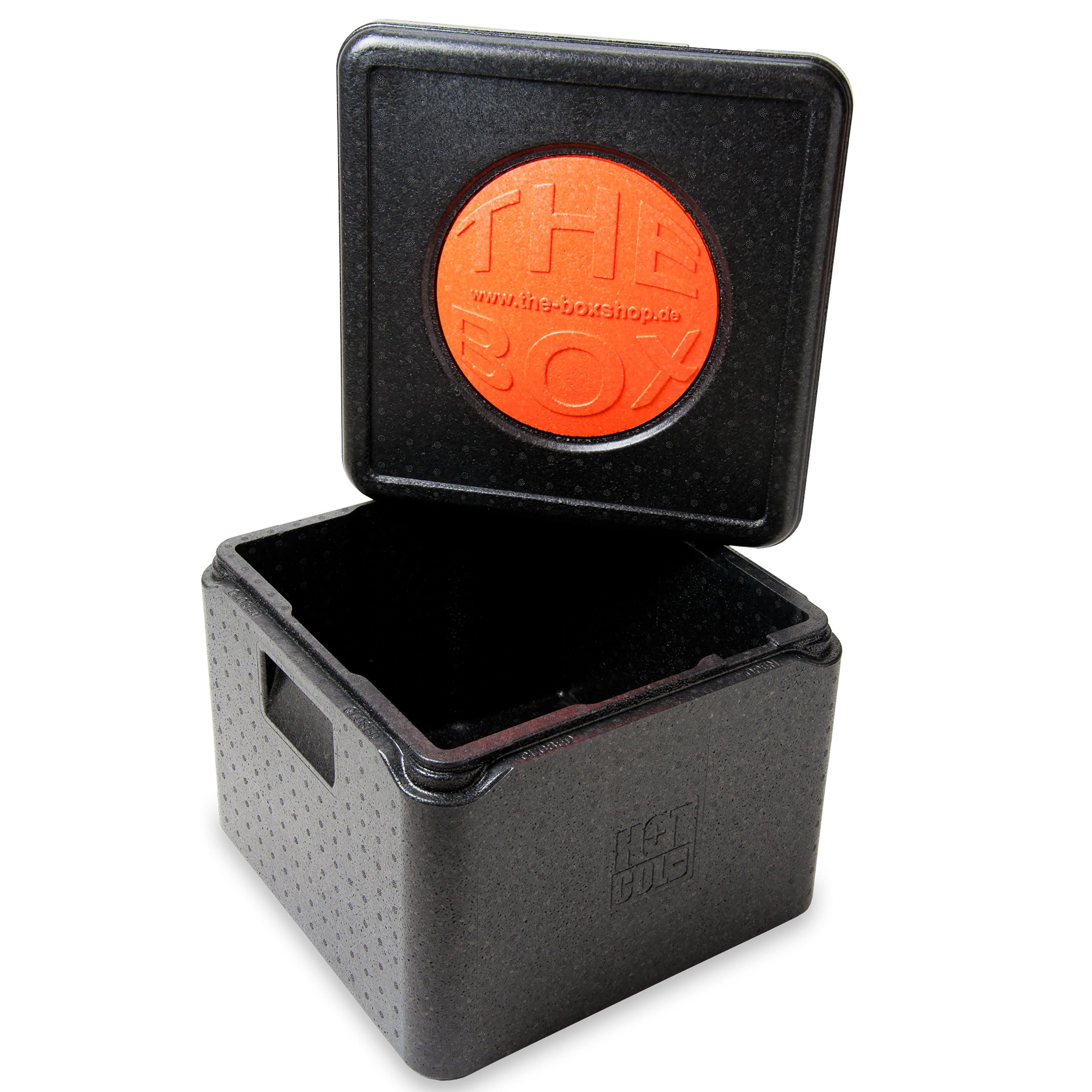 THE BOX Thermobox Pizza mittel - Volumen: 41 x 41 x 24 cm (21 Liter) - Nutzhöhe: 17,5 cm - 1 Isolierbox aus EPP Kunststoff