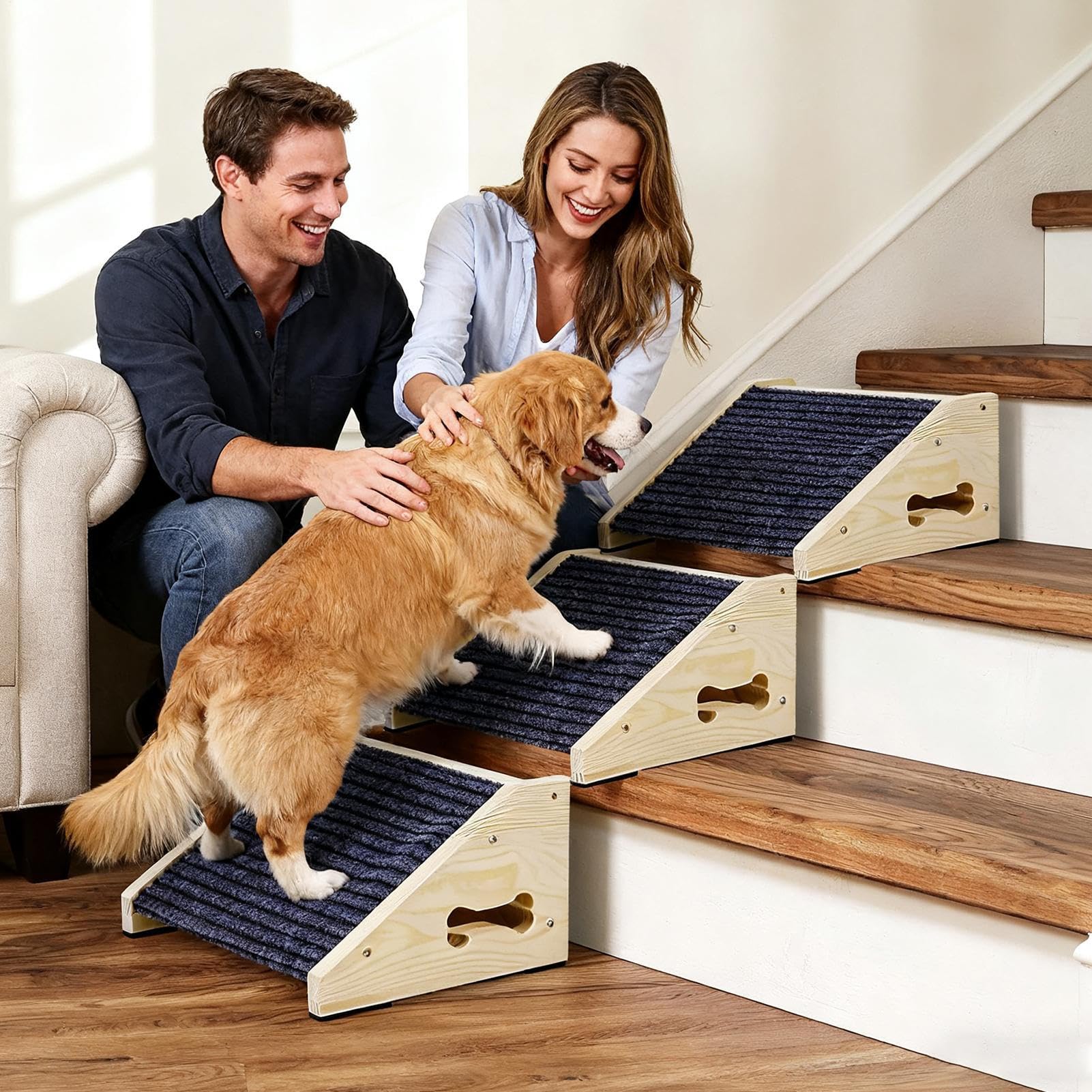 Rampa para Mascotas 26 Grados Seguridad Antideslizante Escaleras
