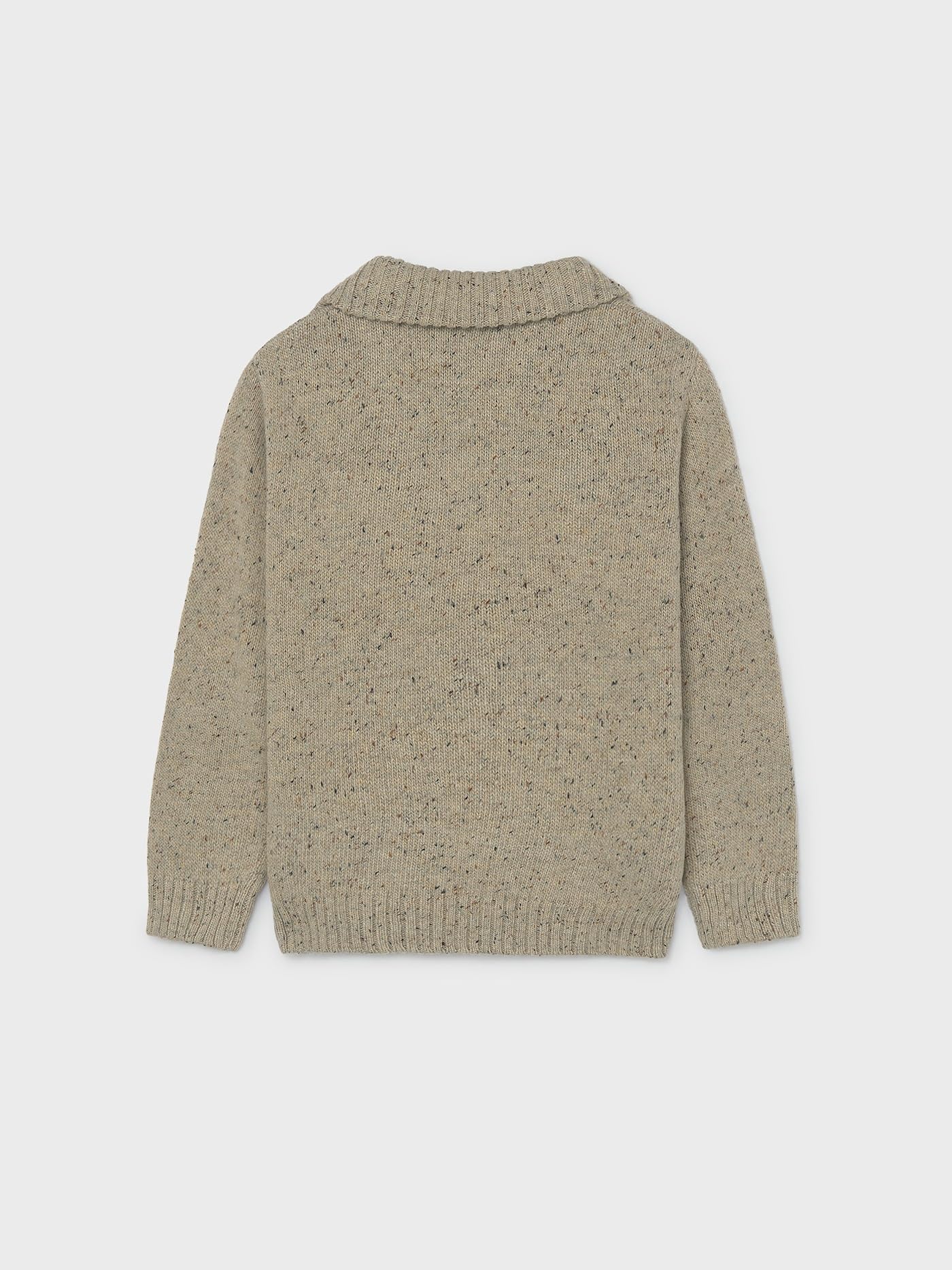 Mayoral «Nukutavake» Jersey Cremallera para niño Topo Tweed