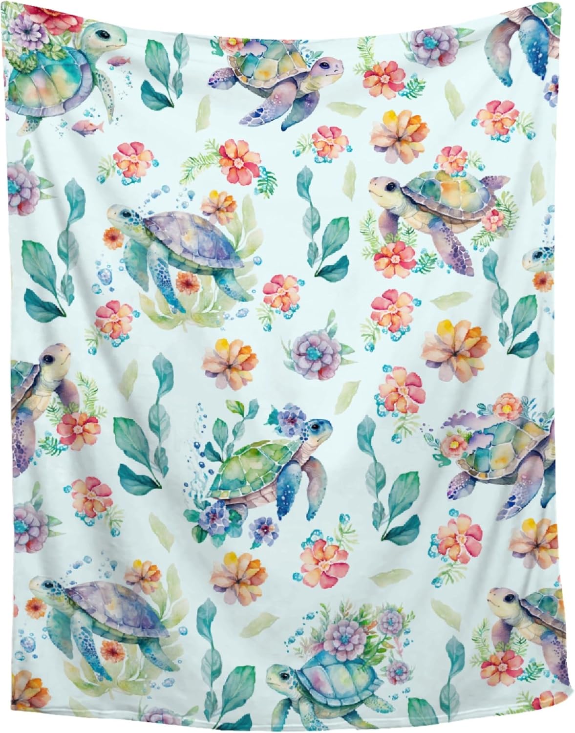 Sea Turtle Blanket Sea Turtle Gifts for Women Throw Blanket