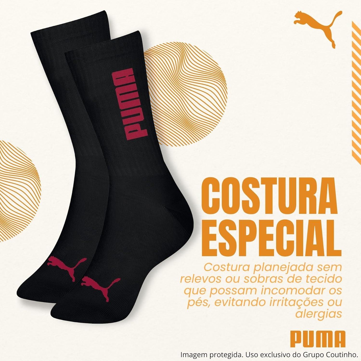 Meia Puma Cano Alto Masculina Esportiva Academia Original em promoção! Veja a oferta e mais achadinhos de Moda íntima 4 Hoje é o melhor dia para comprar Meia Puma Cano Alto Masculina Esportiva Academia Original com aquele preço maroto! Promoção! Aproveite a oferta! 4