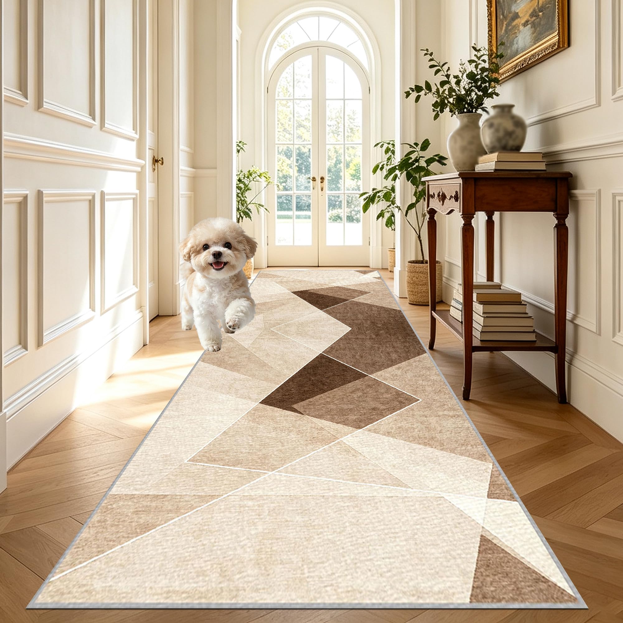 Długi antypoślizgowy dywanik do przedpokoju i kuchni 50 x 350 cm