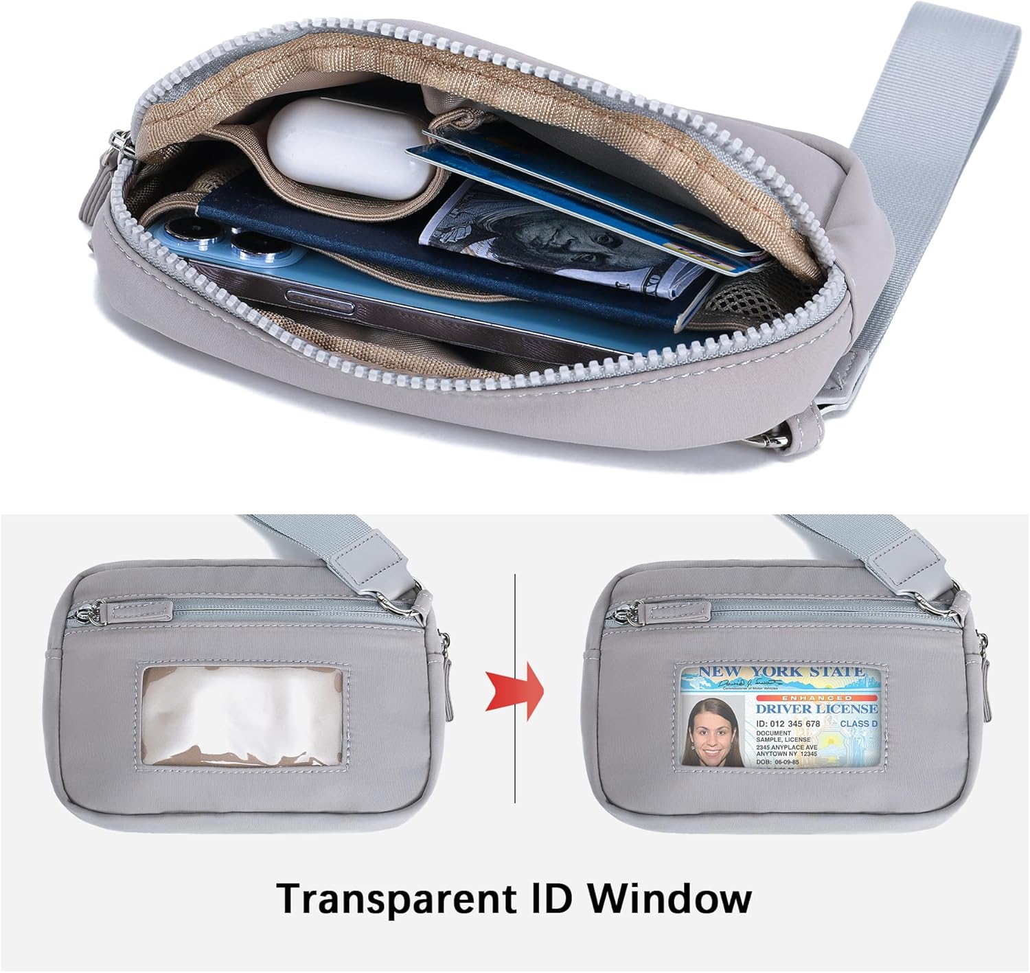 Haytijoe Small Wristlet Wallets for Women Valentines Day Gifts RFID Blocking Travel Wallet Quilted Nylon Phone Purse - Image 4