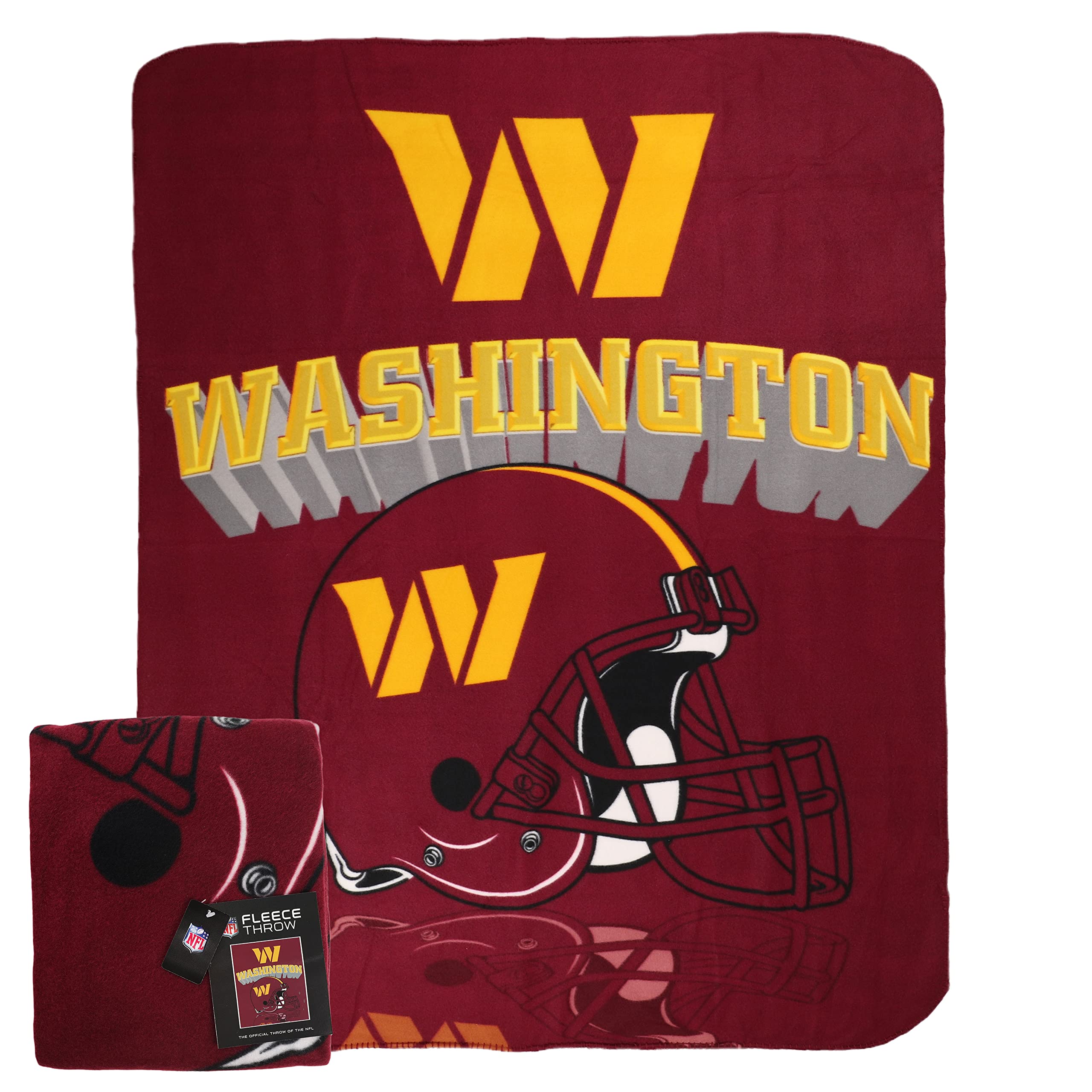 Northwest NFL Washington Commanders Gridiron Fleece Throw Blanket, Team  Colors, 50 x 60 : Sports u0026 Outdoors - Amazon.com