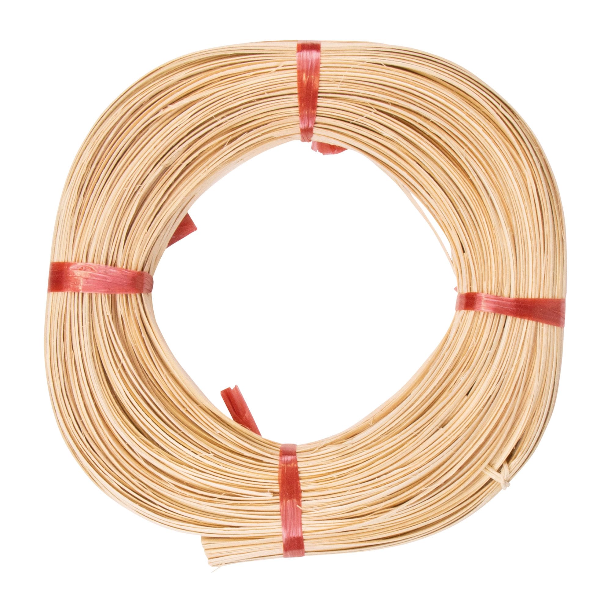 Rayher Flat Rattan Reed for Basket Weaving and Wicker Repair, Natural Repair Binder Cane, Coil of Reeds, Diameter 4mm, 125g, flat, natural, 6502900
