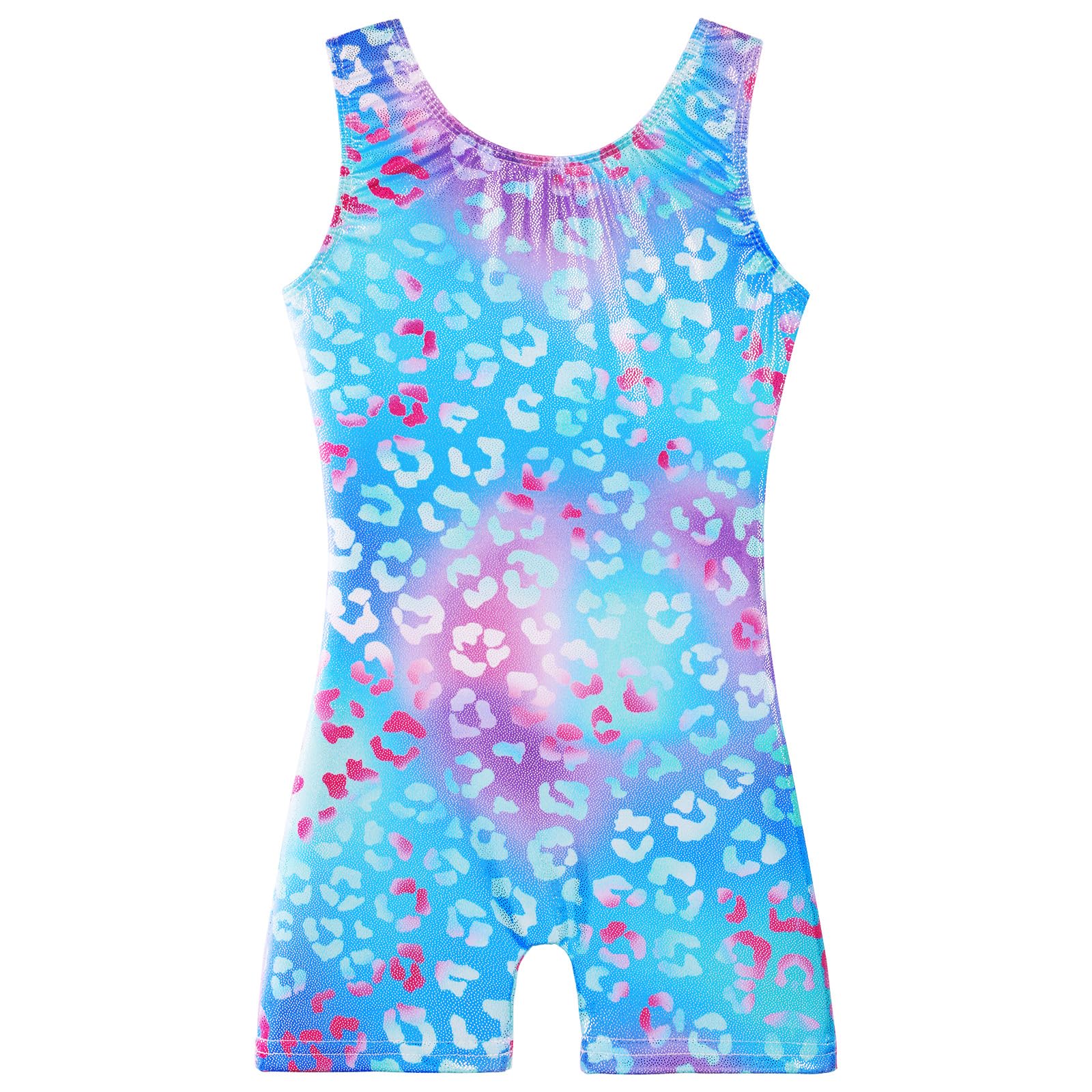 BAOHULU Sleeveless Gymnastics Leotards for Girls Print 2-11Y Tank Biketards | Quick‑dry Fabric,Vibrant Color,All‑day Comfort,Movement Support,