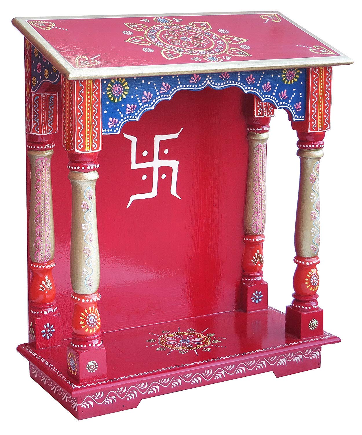 Buy Wood Temple, Puja Mandir, Temple for Home, Pooja Mandir, Pooja Mandir for home with om
