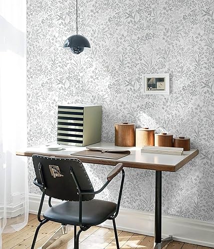 Miniatura 3 de Heroad Papel tapiz bohemio para despegar y pegar, papel de pared floral, papel de contacto con hojas para cajón, revestimiento de cajón, extraíble,