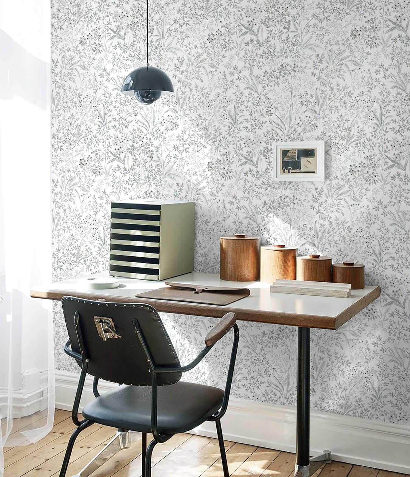 Heroad Floral Peel And Stick Wallpaper – Pink & Beige Vintage Boho Contact Paper, Removable Self-Adhesive Vinyl, 17.3” X 236” Roll, Waterproof For Bathroom, Bedroom, Cabinet & Drawers