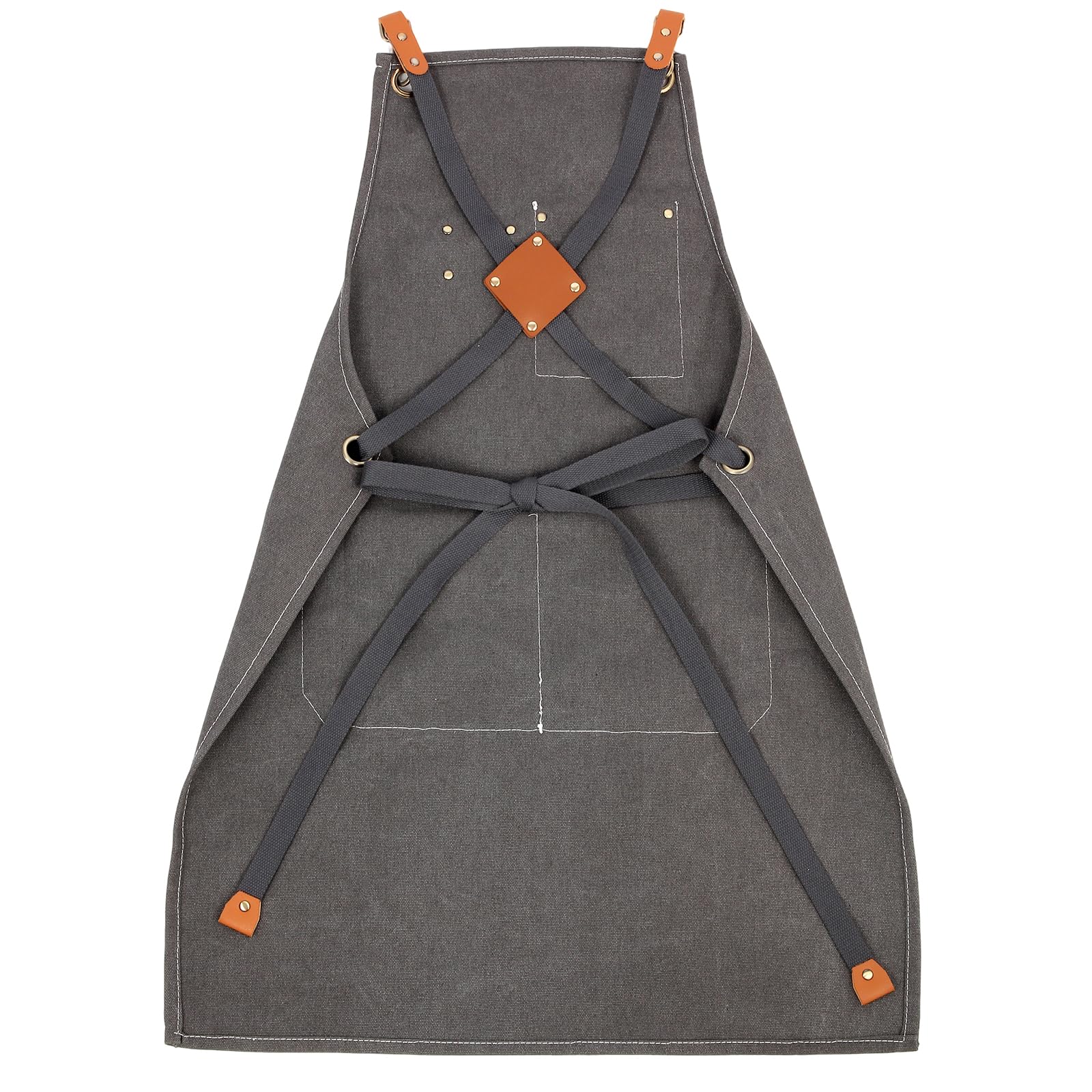 Delantal de herramientas multifuncional para hombre, delantal de lona con múltiples bolsillos, carpintería, mecánico, herrero, delantal de trabajo de camarero