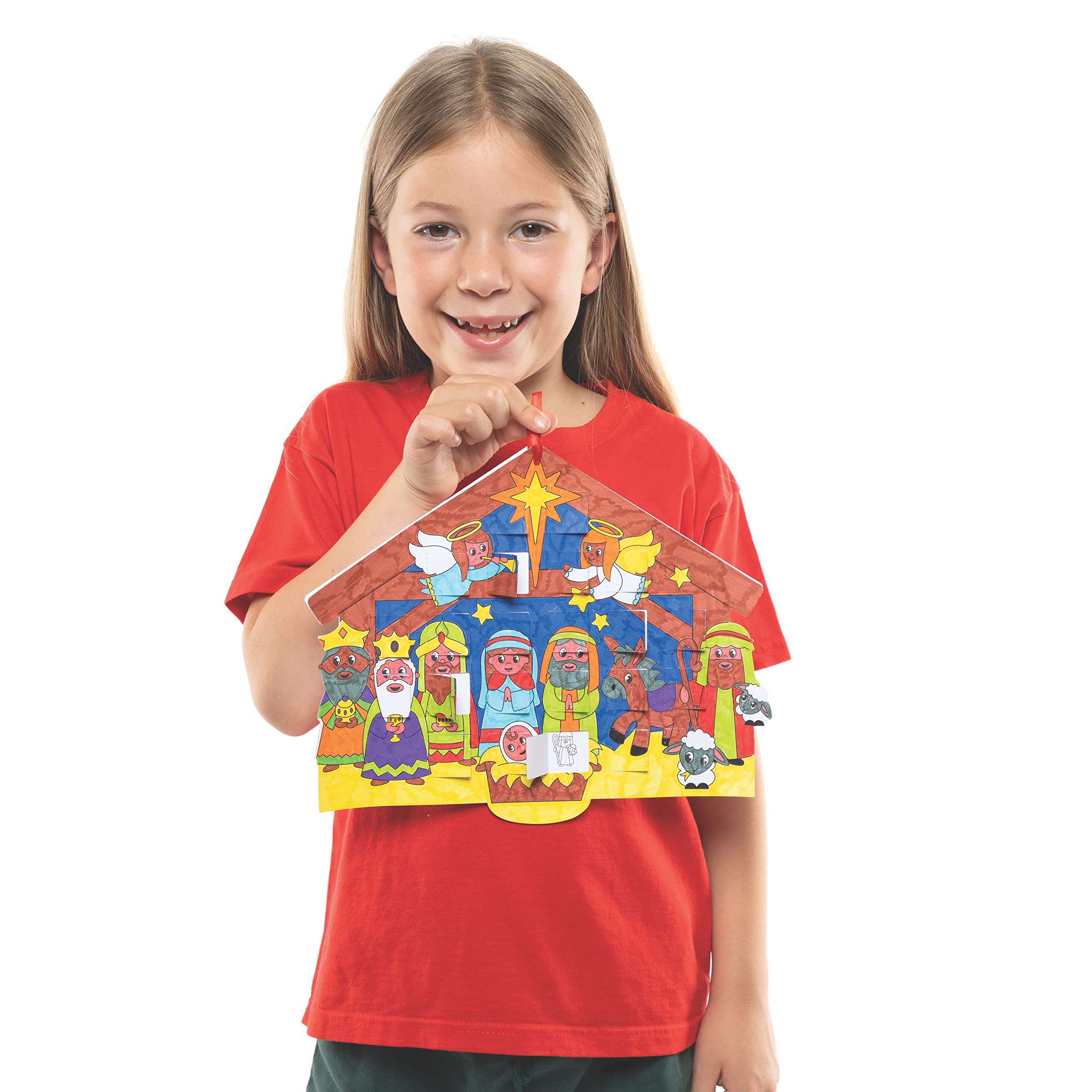 Baker Ross - Calendrier De L'Aïd à Fabriquer Soi-même – Kit Créatif Ramadan Pour Enfants, 28x28 Cm, Autocollants Mousse Inclus