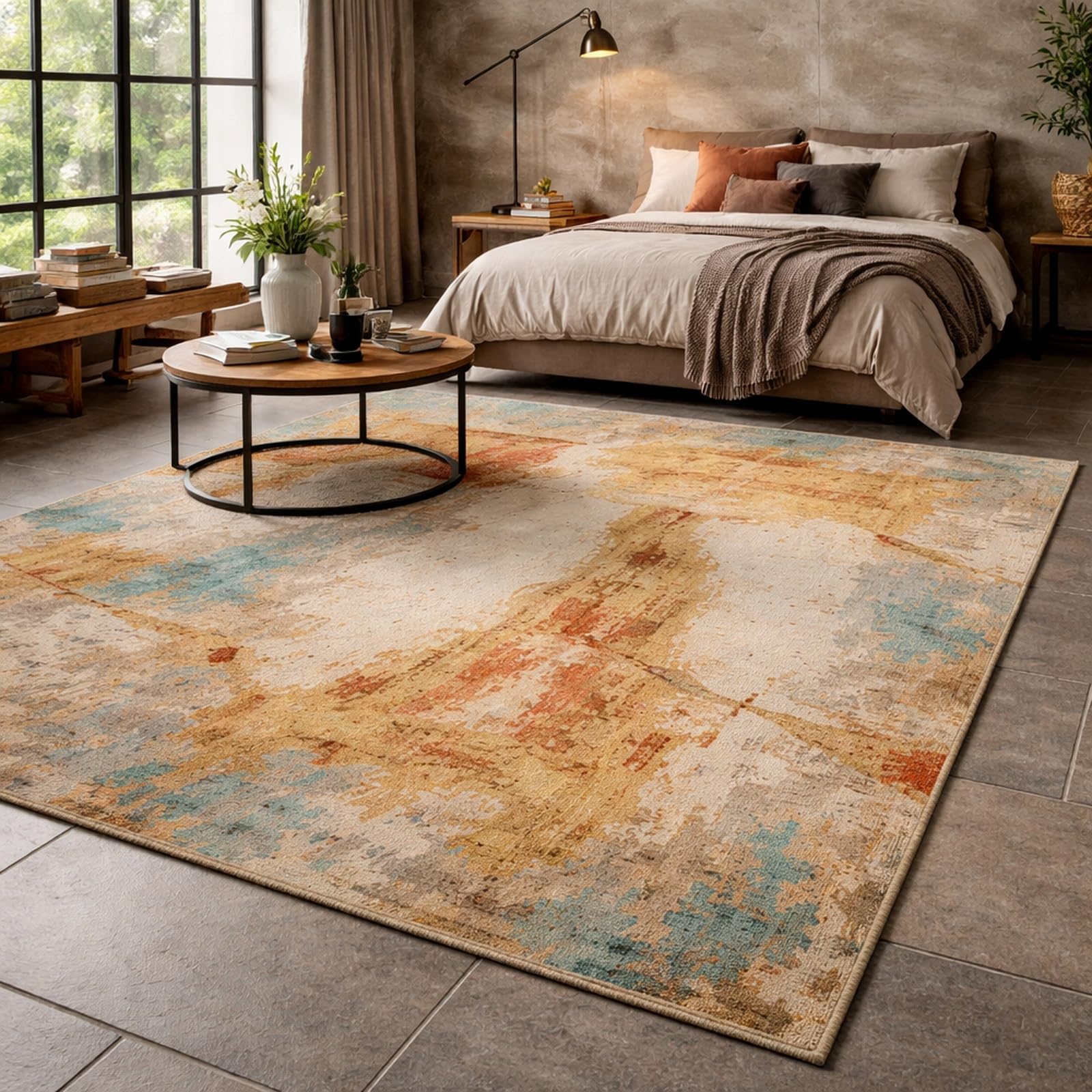 Tapis abstrait moderne pour sublimer un salon terne 200x300 cm
