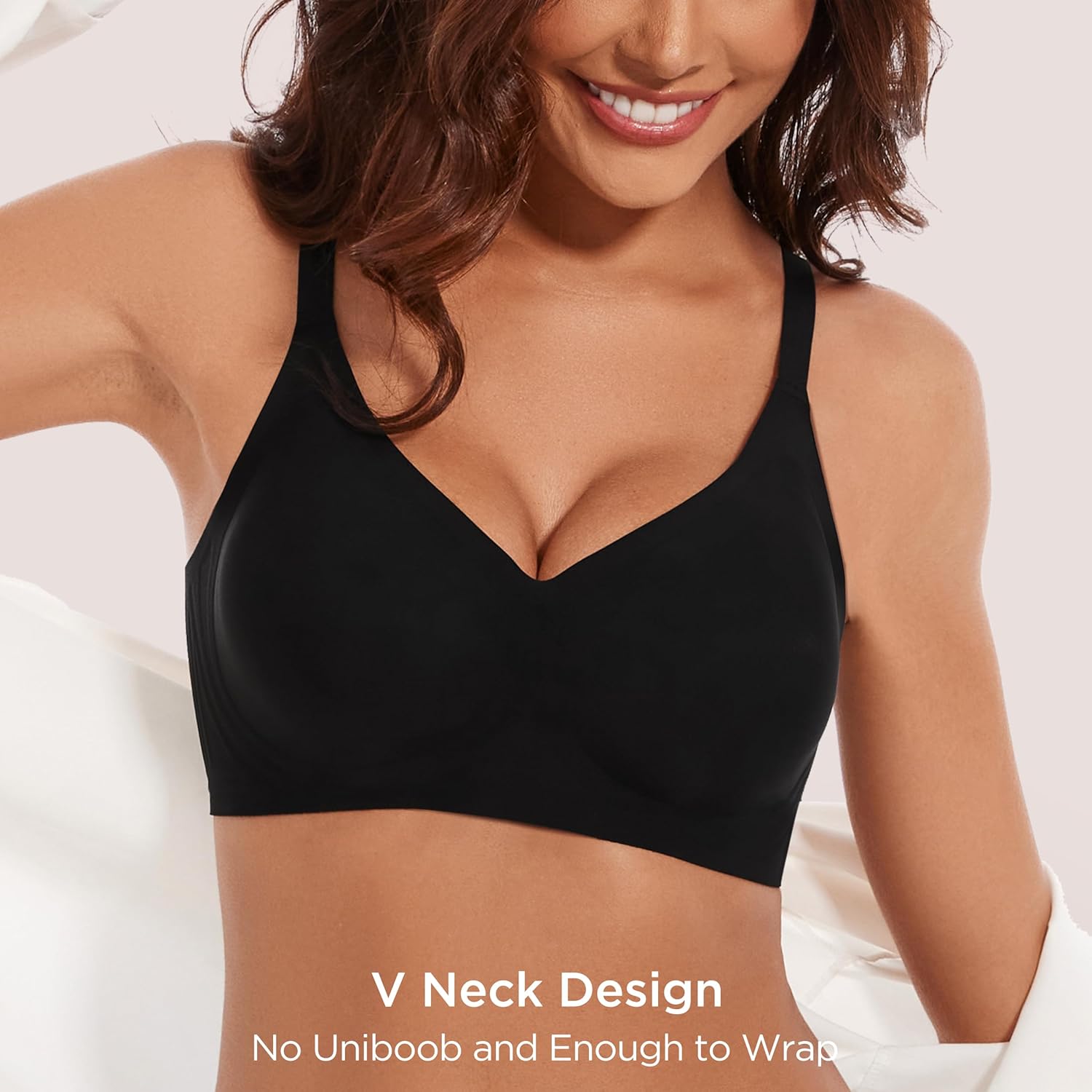 habibee Bra for Women No Underwire Comfort Seamless Bras Push Up Wireless Bras Full Coverage Bralettes, Bra Extender - Image 4