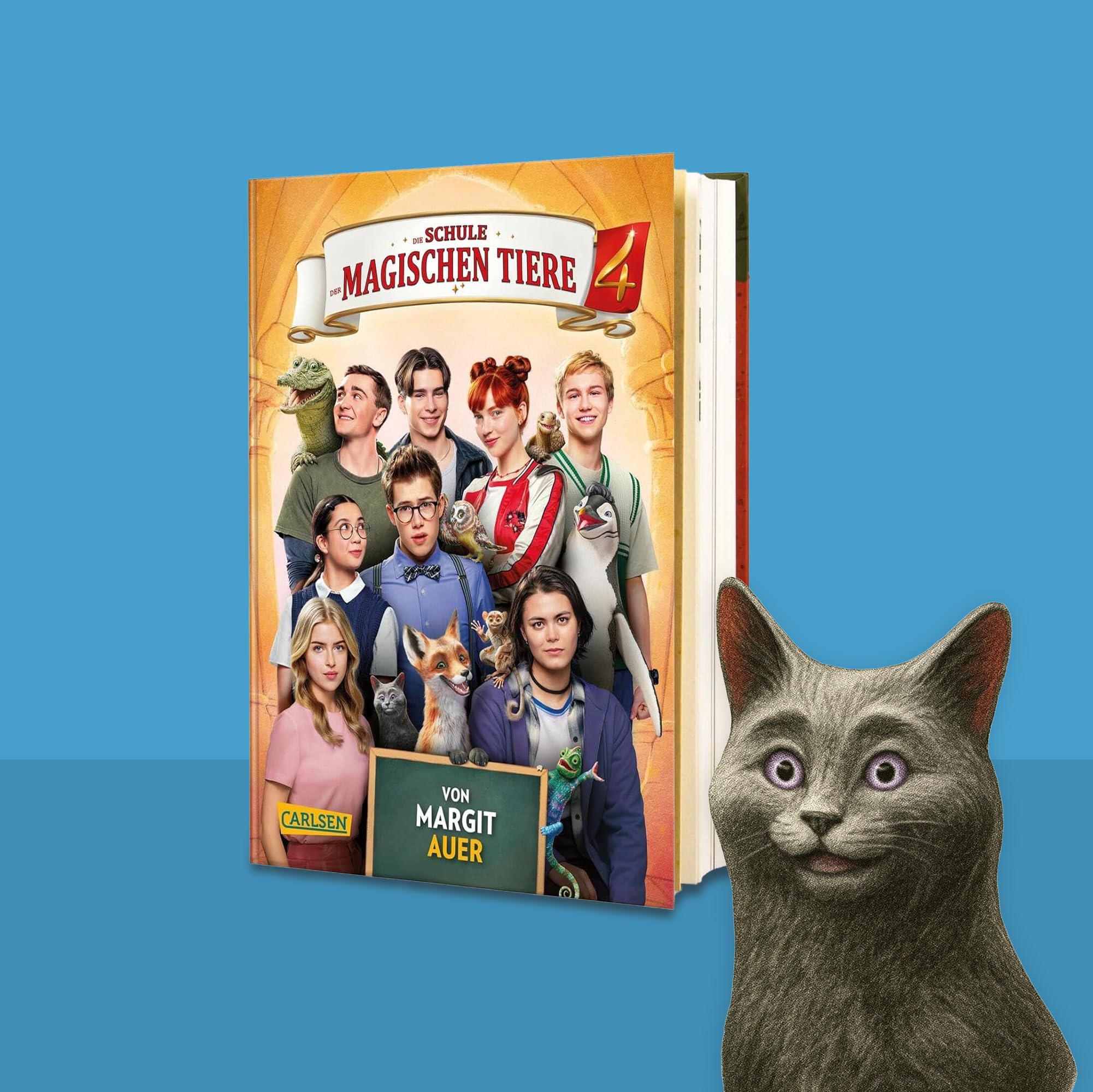 Margit Auer – Die Schule der magischen Tiere Bücher-Set Band 1-4 – Die offiziellen Bücher zu den beliebten Kinofilmen – Kinderbuch Bestseller – Abenteuer und Freundschaft – mit exklusivem Lesezeichen