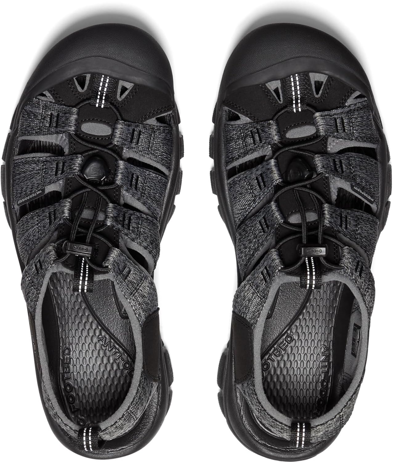 KEEN Men's Newport H2 Closed Toe Water Sandal 11 Black/Steel Grey