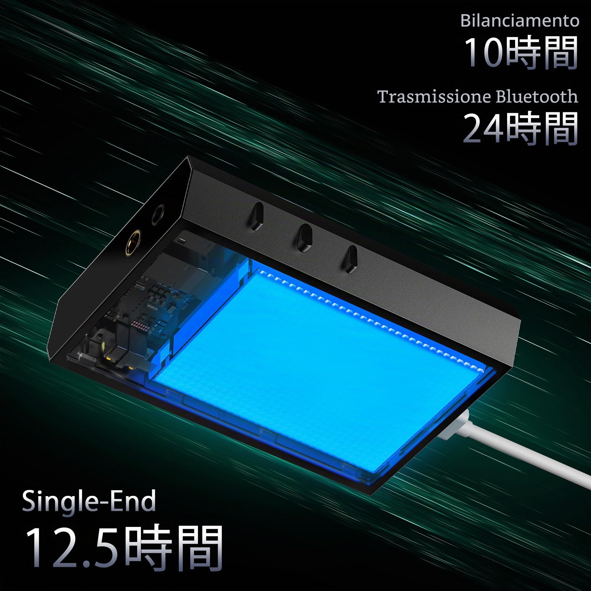 Shanling Lettore audio digitale ad alta risoluzione M1 Plus (argento)
