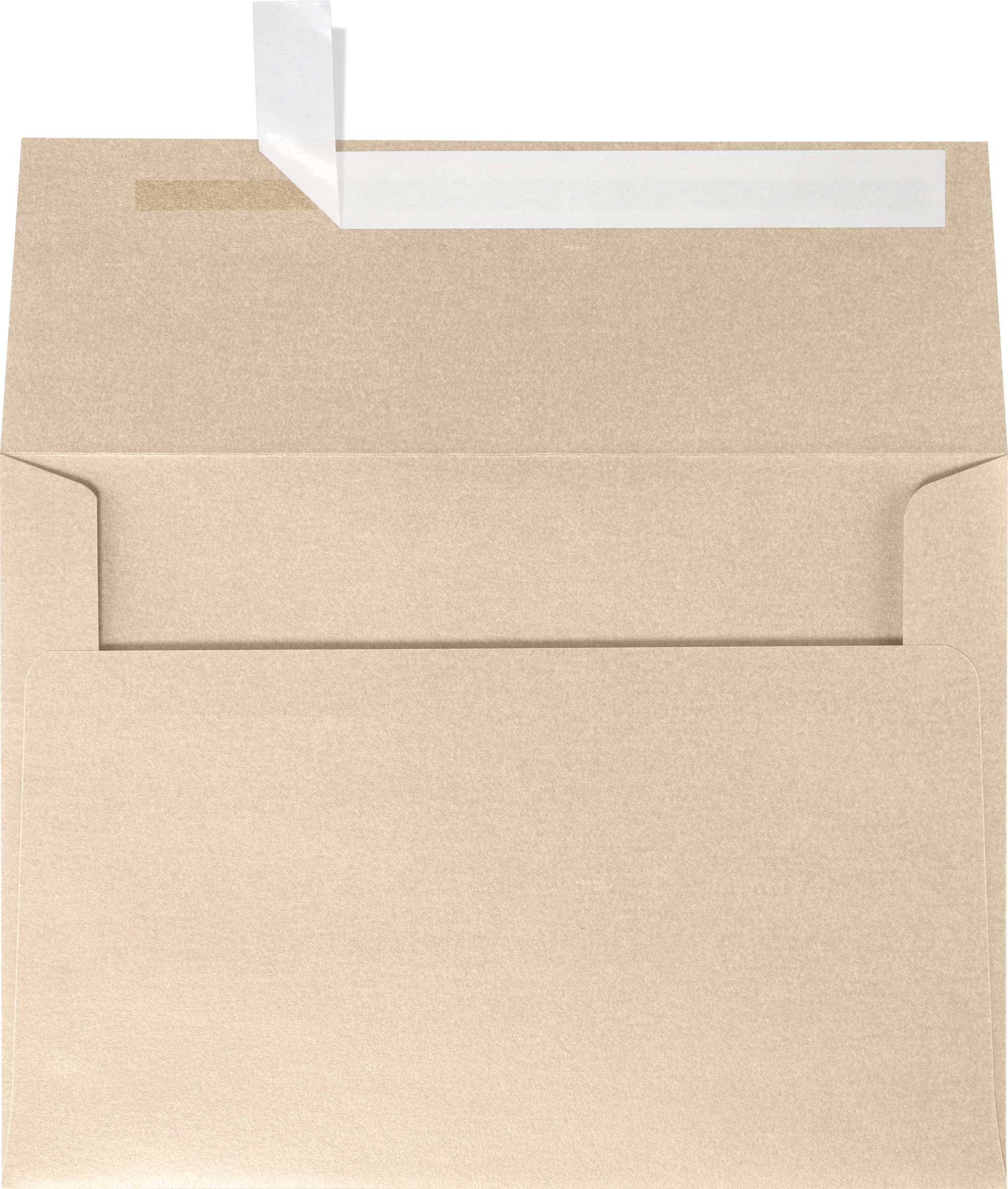LUXPaper A7 Invitation Envelopes | Peel & Press | 5 1/4" x 7 1/4" | Taupe Metallic | 80lb. Text | 500 Qty