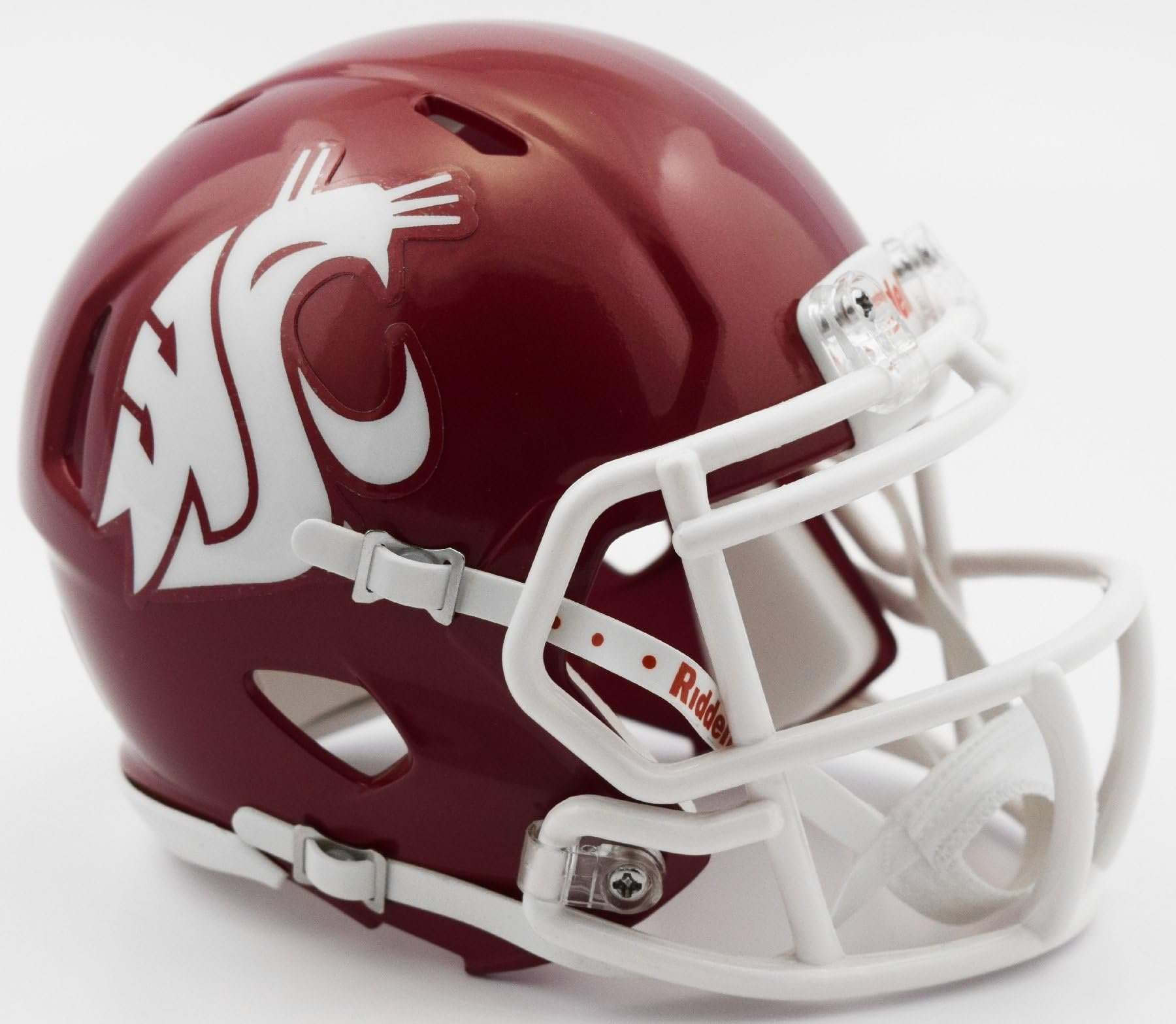 NCAA Washington State Cougars Helmet Mini SpeedHelmet Replica Mini Speed Style Crimson, Team Colors, One Size