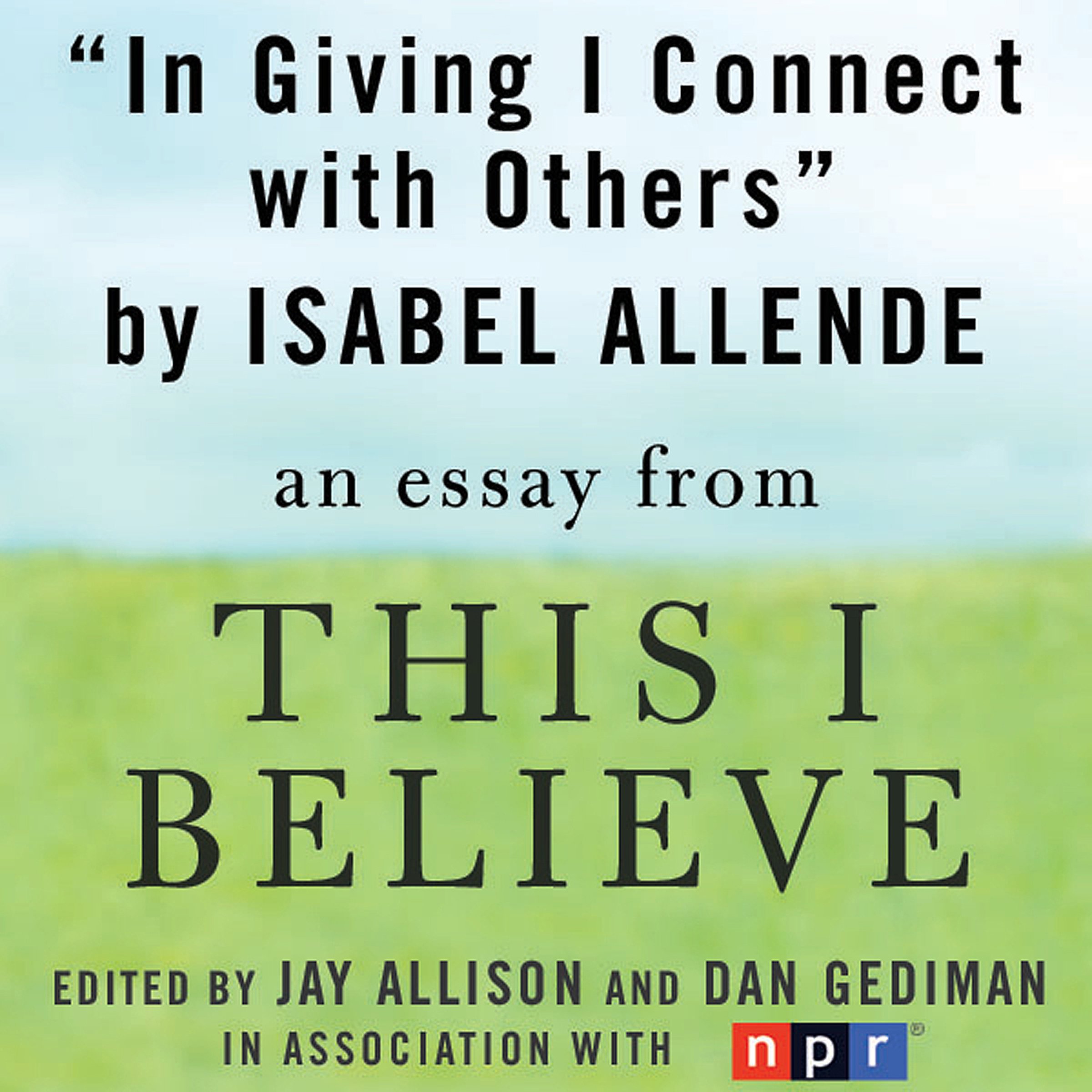 Cover art for In Giving I Connect With Others