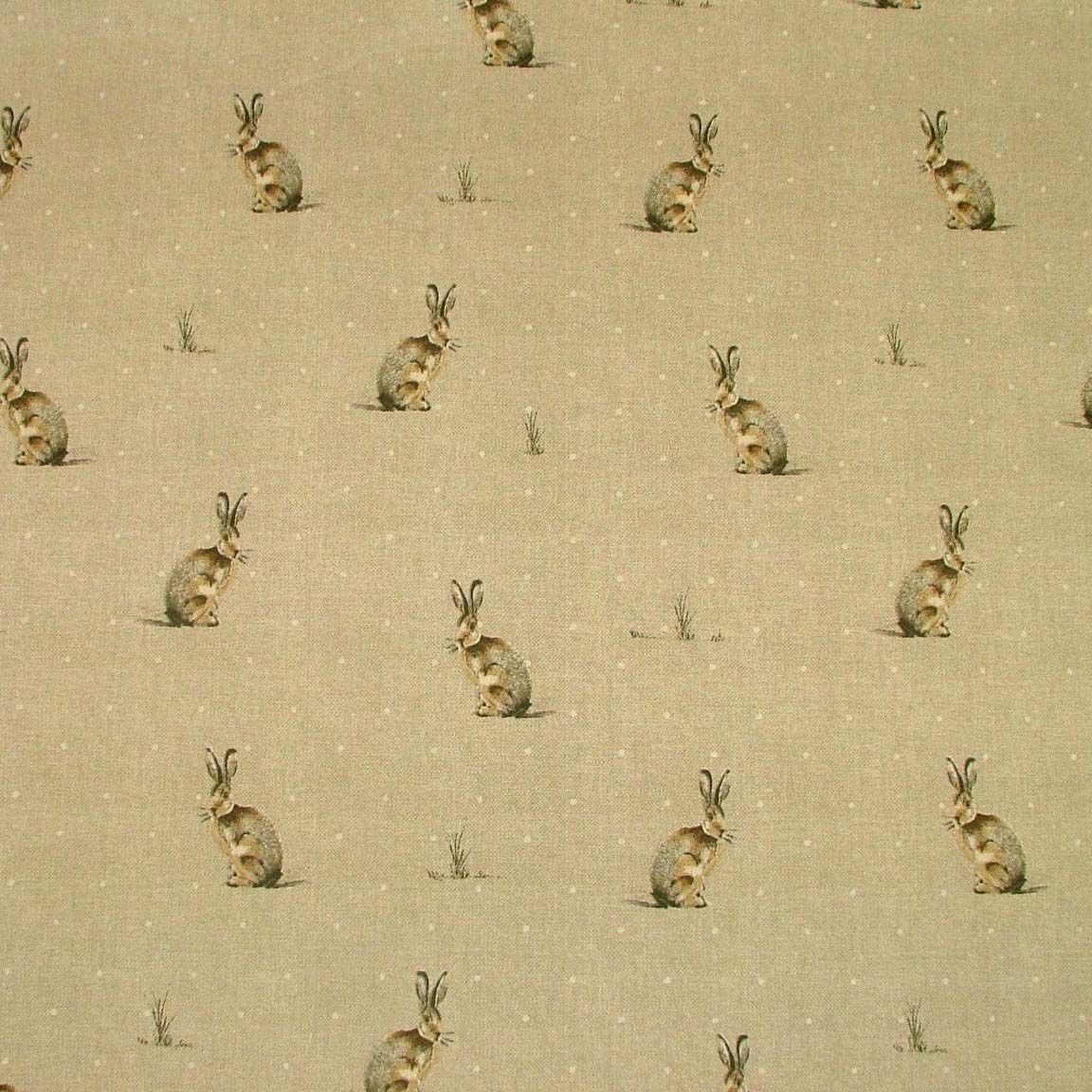 Jolee Tablecloths Natural/Beige Small Polka Dot Rabbits Oilcloth Wipe Clean Tablecloth Tablecloth 134Cm X 120Cm (53" X 47") Long