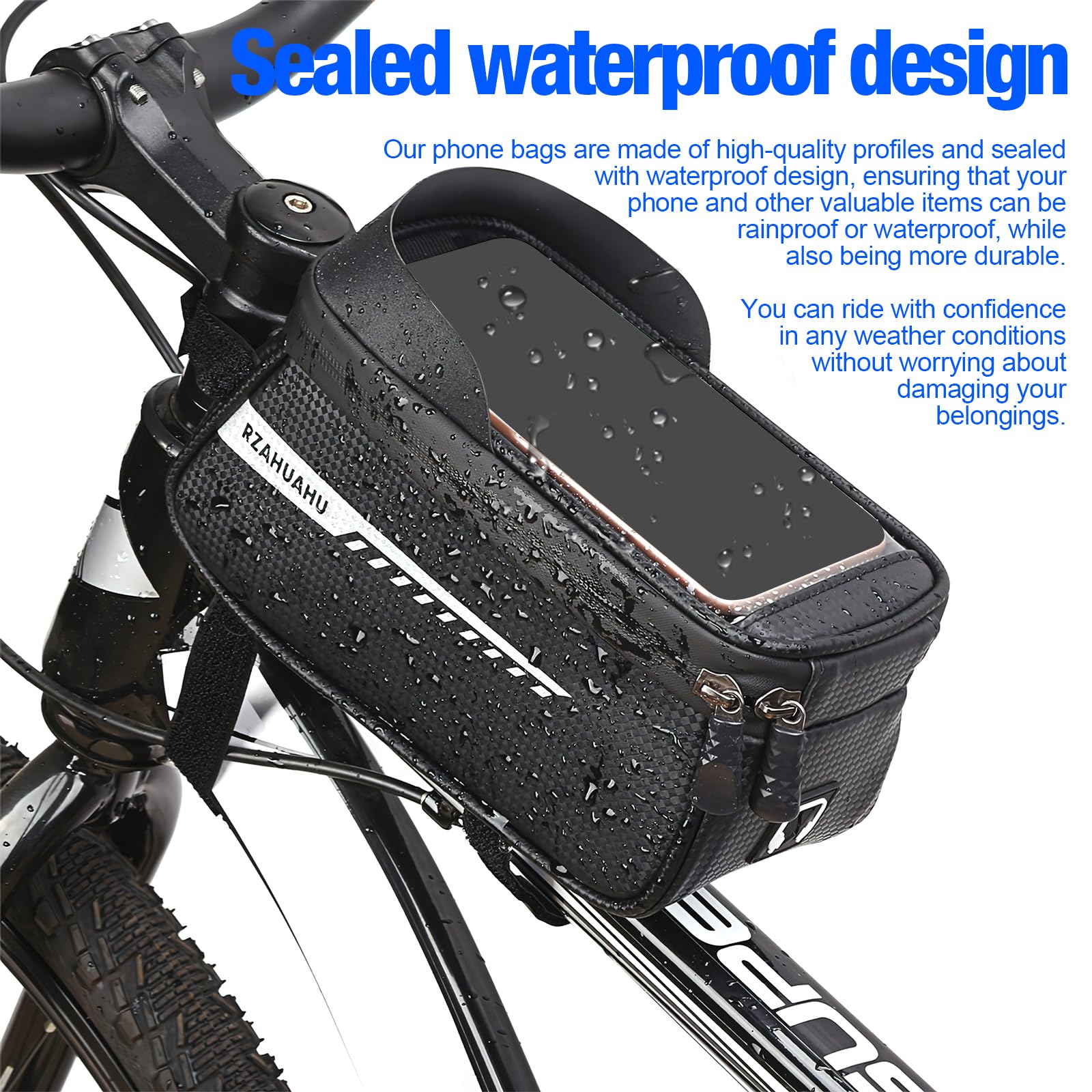 Borsa Manubrio Touchscreen Per Smartphone 6-6.5" Con - Foto 10