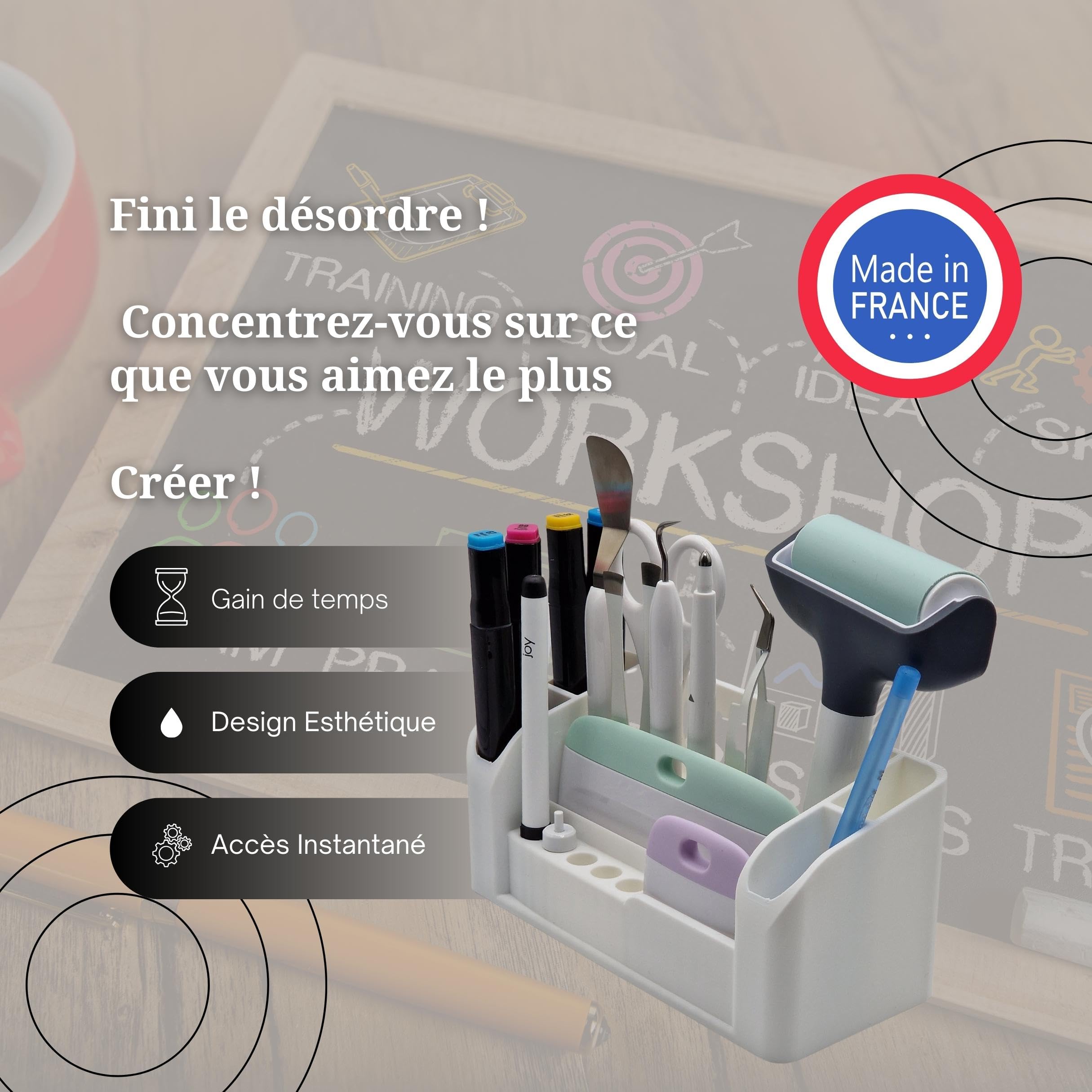 Kit di accessori per Cricut Joy/Maker – Organizer compatto Scrapbooking Feltri, Strumenti e Vinile