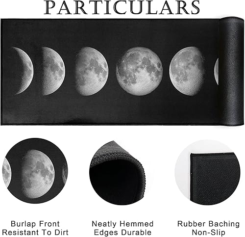 Miniatura 7 de Juego de 2 alfombras de cocina lavables para piso, hogar, fregadero, baño, antideslizante, acolchado, alfombra de cocina de granja, alfombra de pie