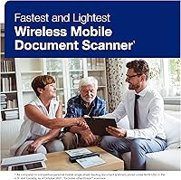 Vista 2 de Epson Workforce ES-60W Wireless Portable Sheet-fed Document Scanner for PC and Mac 10.7" by 1.9" by 1.4