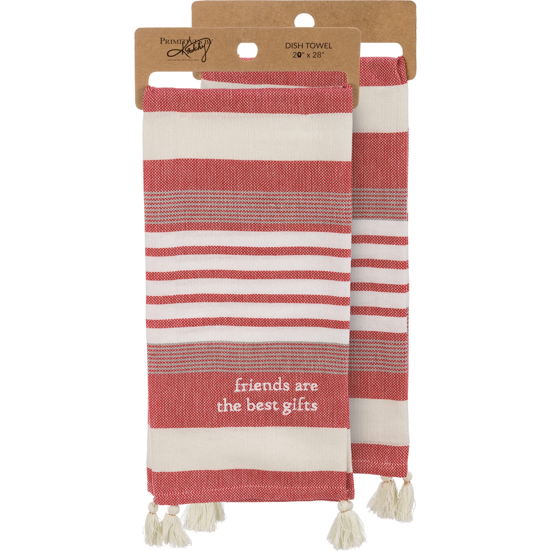 Torchon de cuisine Friends Are The Best Gifts en coton imprimé