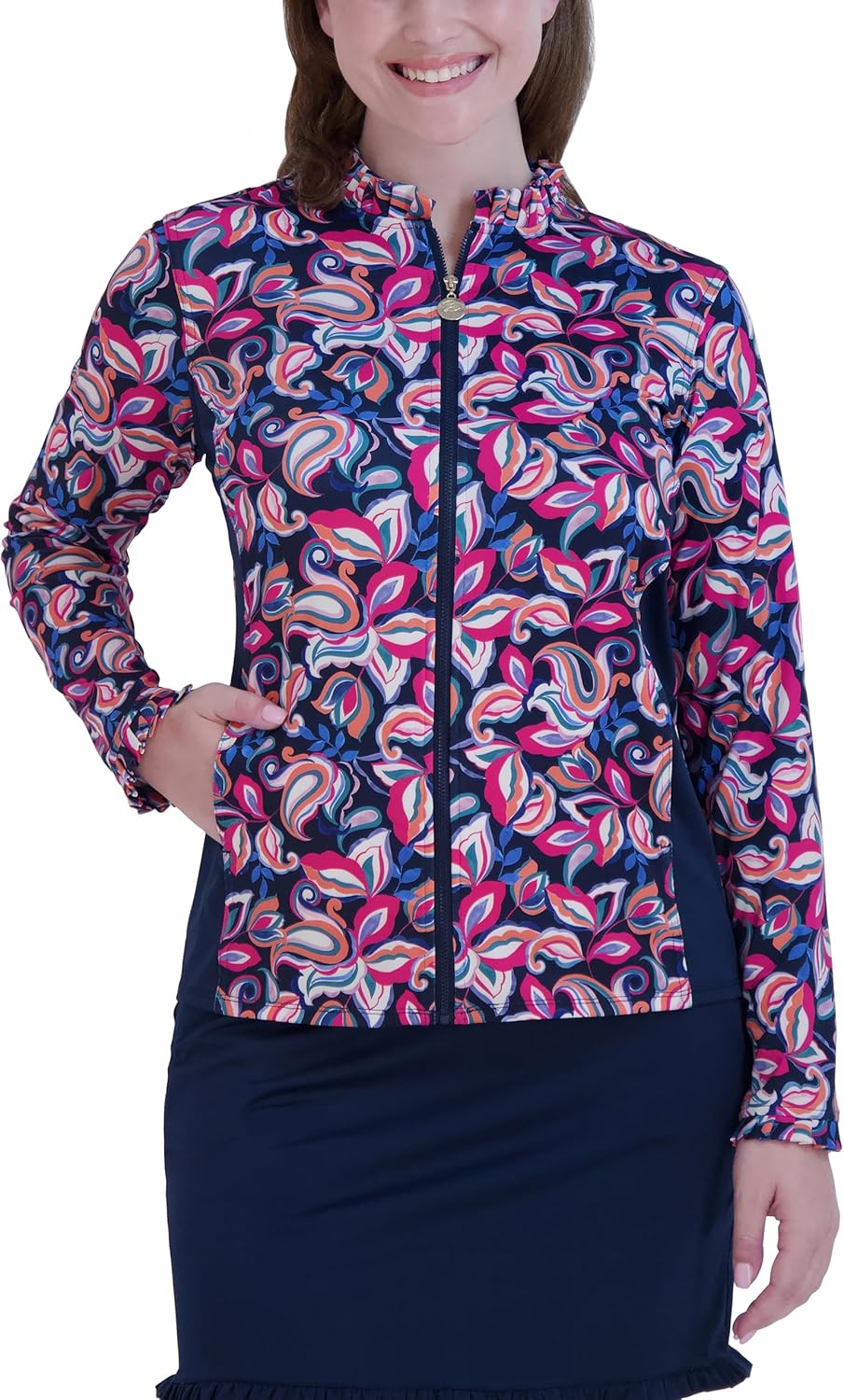 Stella Parker Women's Lightweight Athletic Running Long Sleeve Track Jacket