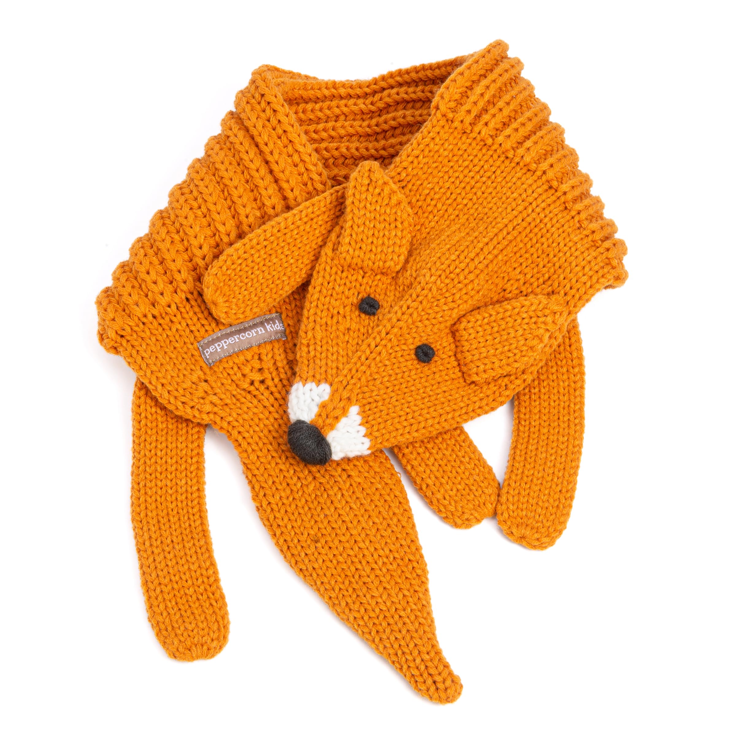 Kids Animal Knit Scarf – Soft Double‑Layer Winter Accessory for Children