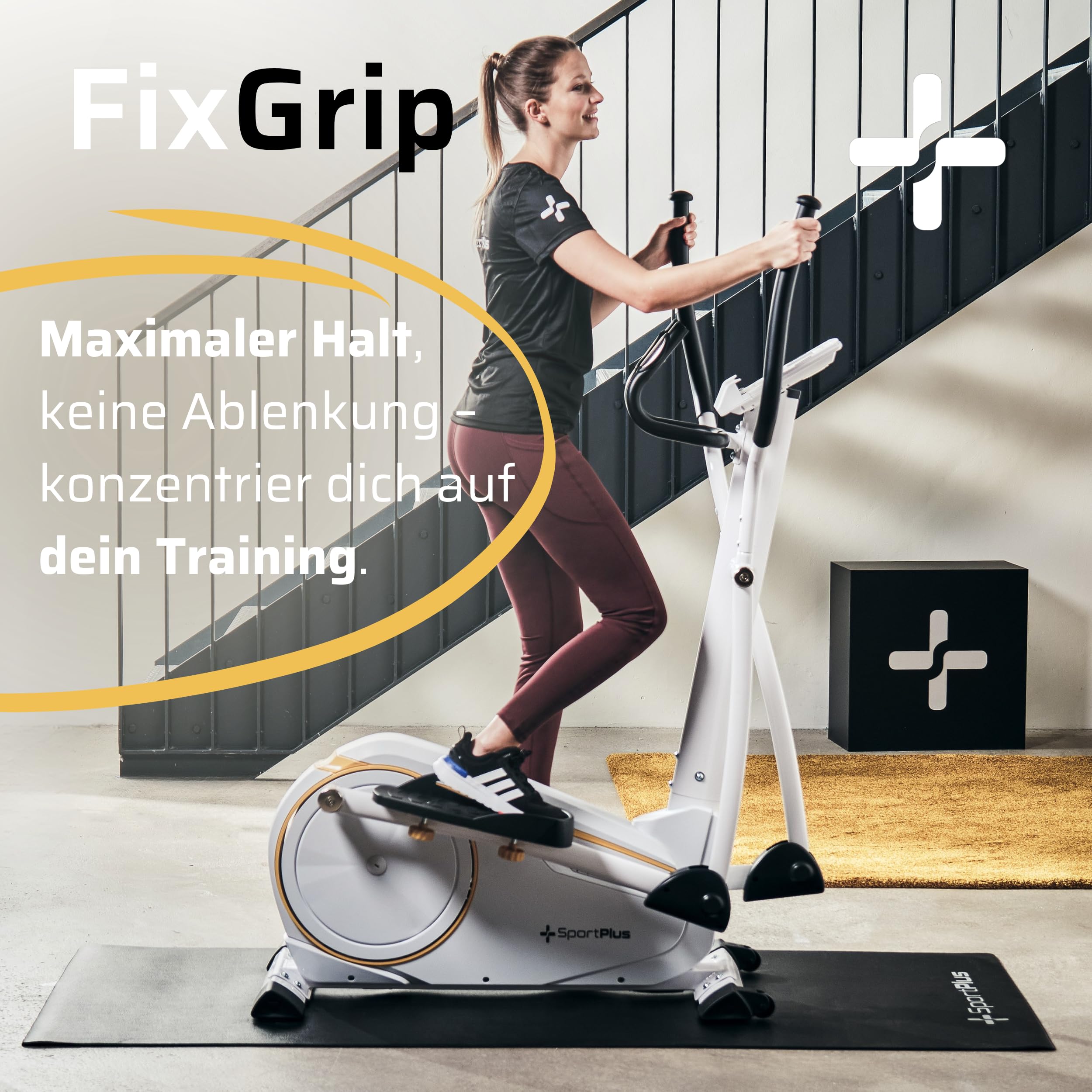 SportPlus Bodenschutzmatte Fitness | 4 Größen – rutschfeste Unterlage für Sportgeräte wie Ergometer, Heimtrainer, Rudergerät, Laufband – schadstoffgeprüft, auch für Yoga & Gymnastik