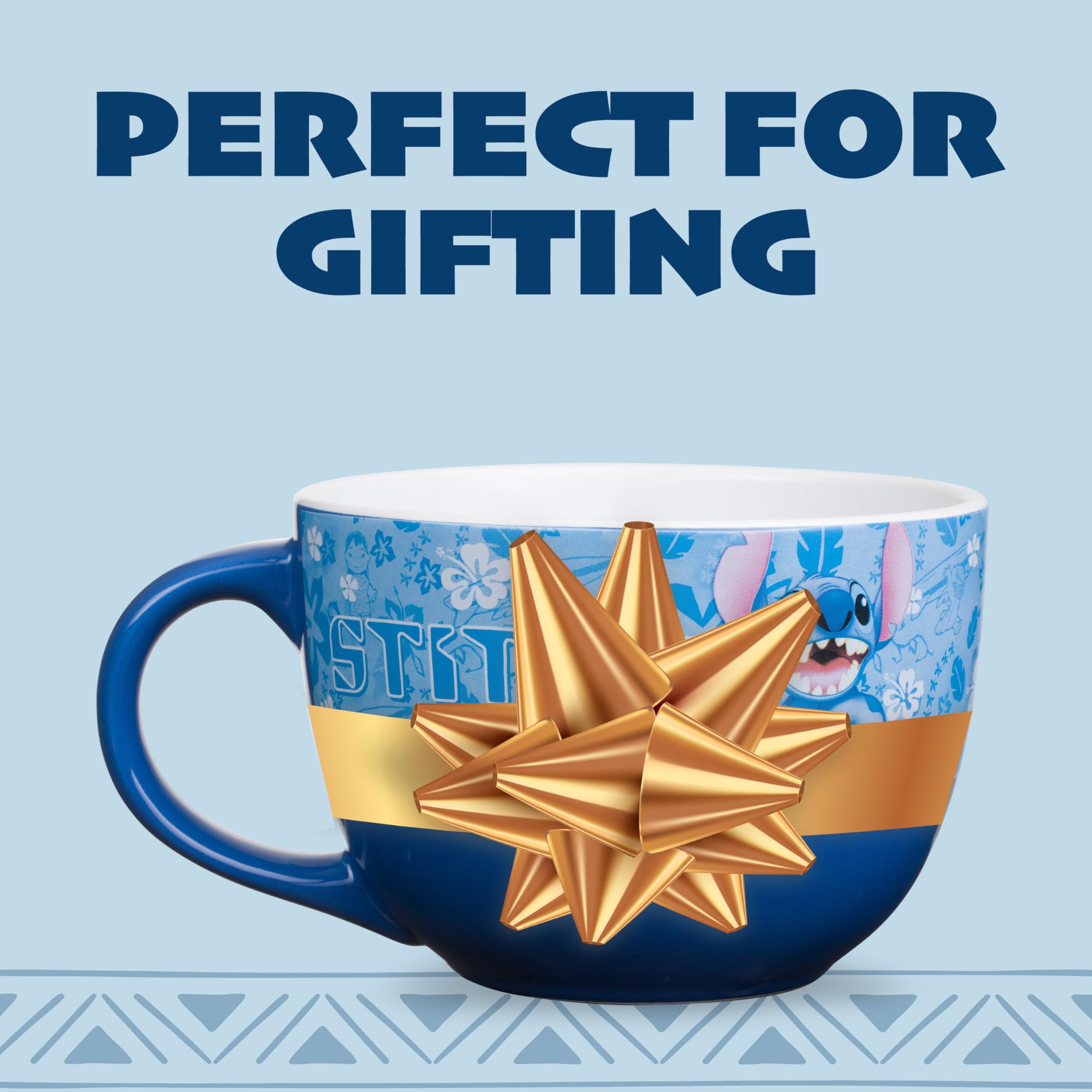 Silver Buffalo LI120233 Ceramic Mug Trinkbecher, Keramik, Stich, gewellt