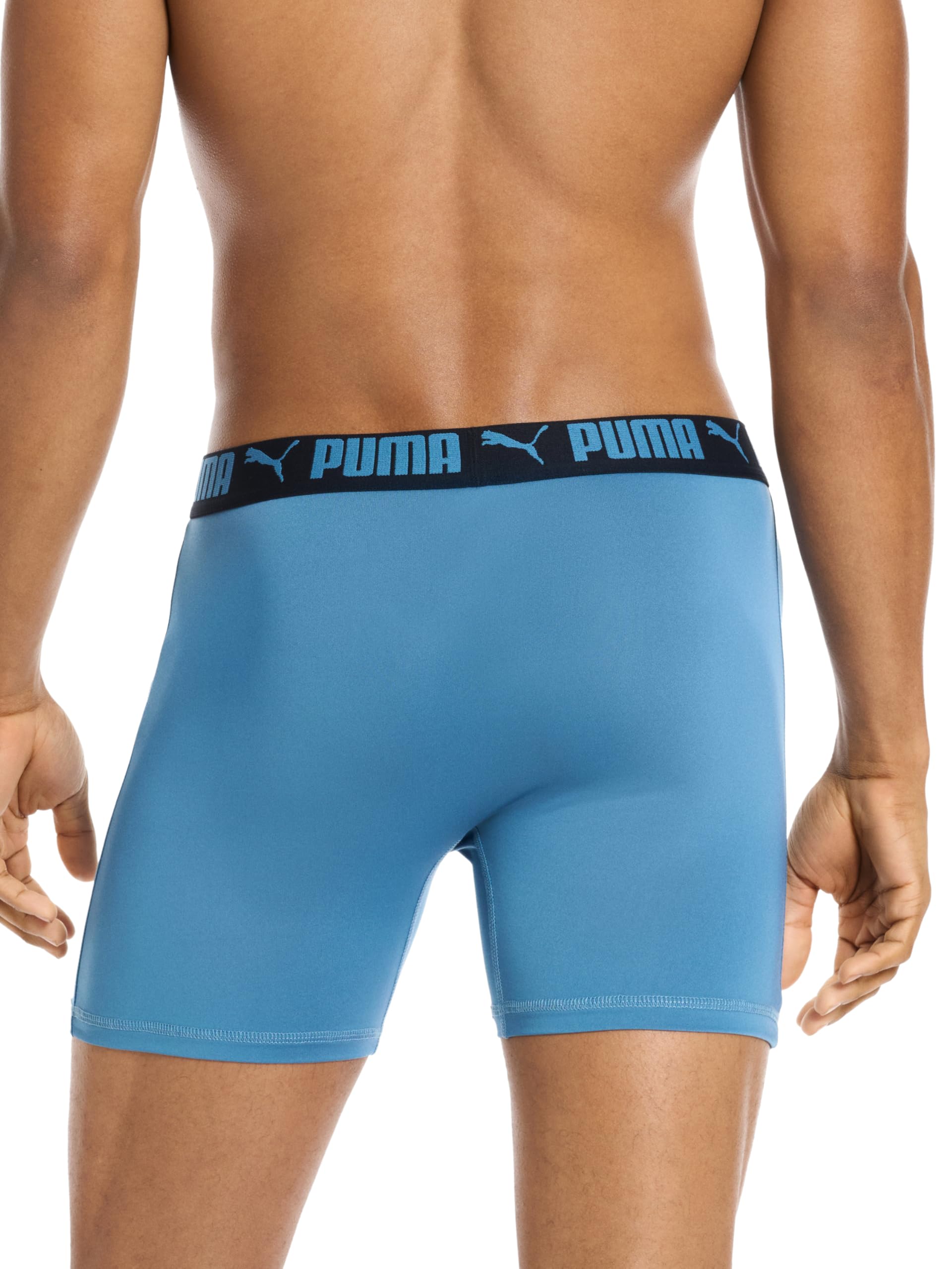 PUMA Men's 4 Pack Active Stretch Boxer Briefs