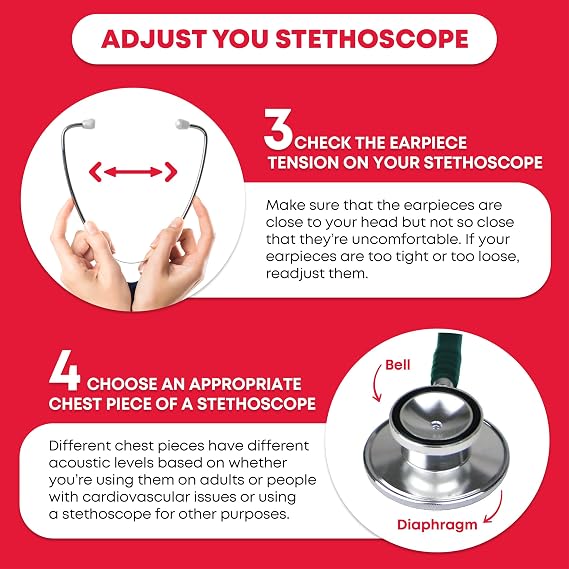 Ever Ready First Aid Dual Head Stethoscope - Green