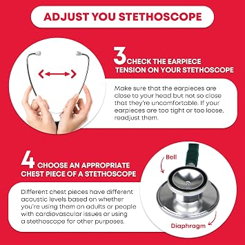 Ever Ready First Aid Dual Head Stethoscope - Green