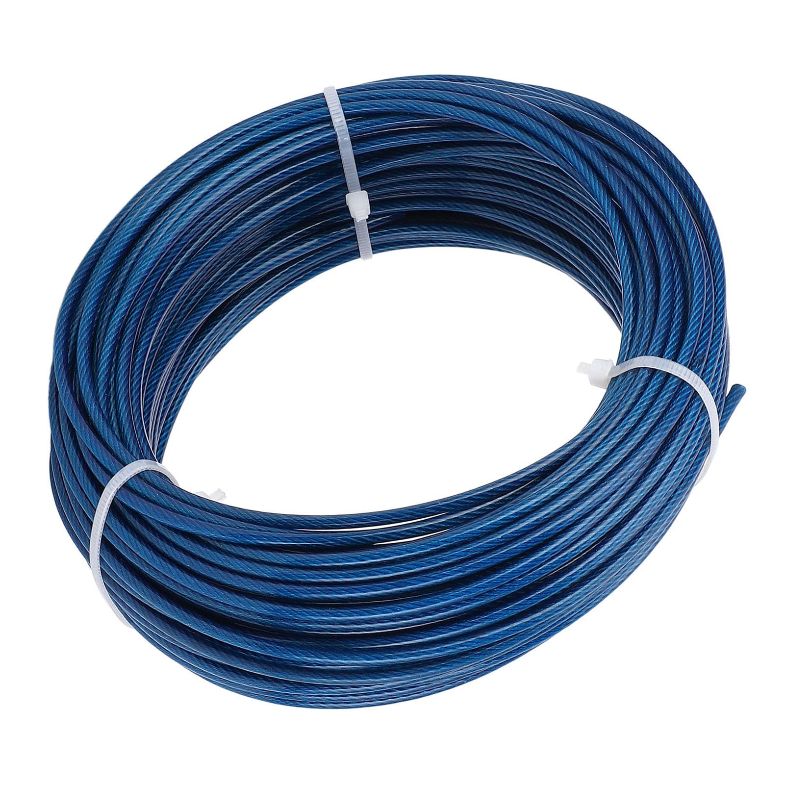 Set di Tensione per Tenditore a Fune in Acciaio Rivestito in Plastica da 100 Piedi, Set di Rete da 3 Mm per Stendibiancheria da Esterno, di Recinzione per Piante