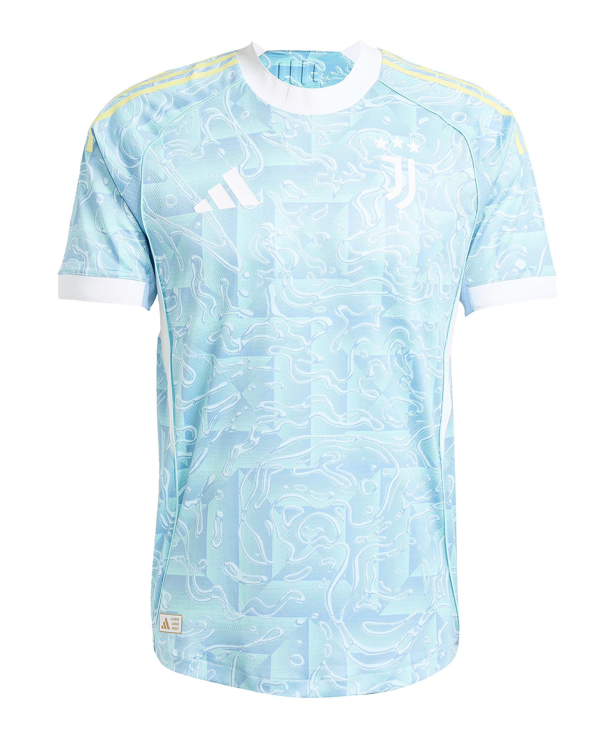 adidas Mens Juventus Authentic Away Shirt 2025 2026 Adults Blue L