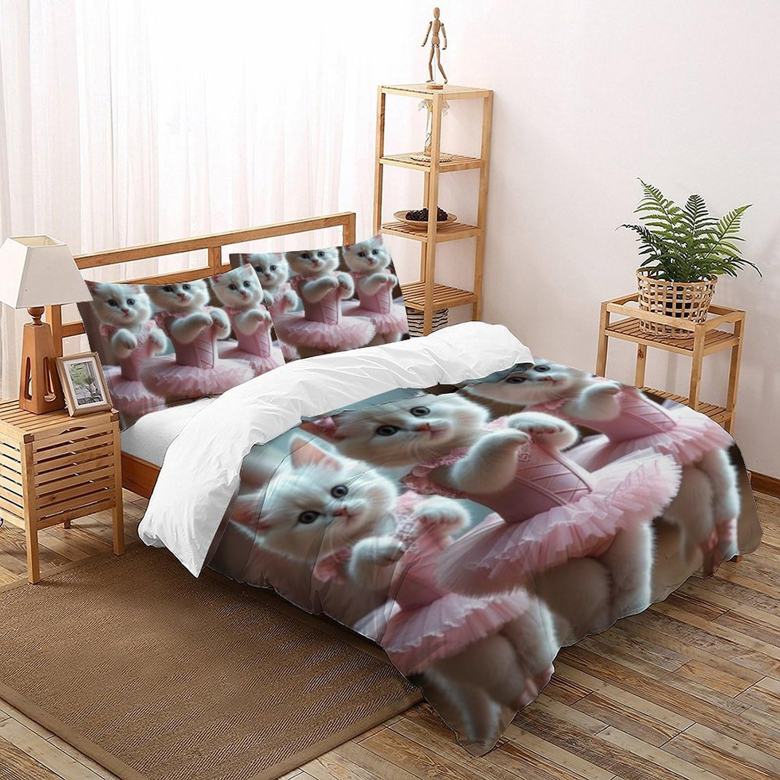 Housse de couette Animaux Land 200x200 pour créer un cocon douillet dans la chambre des filles