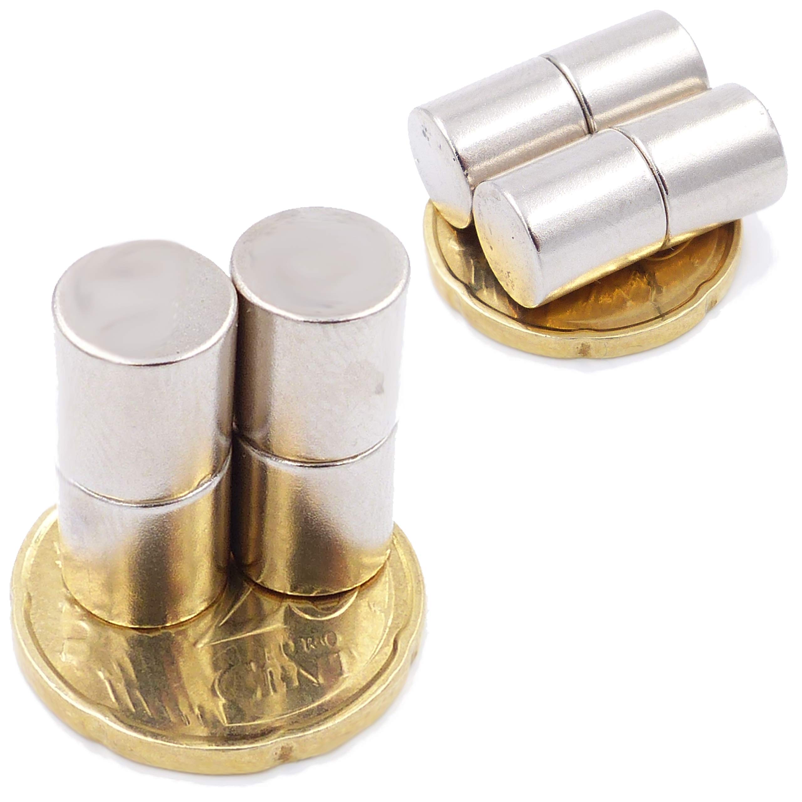Magnetastico® | 20 Stuks Neodymium Magneten N52 Staaf 4x10 mm | Koelkast Prikbord Magneet Cilinder Extra Sterk Whiteboard Stiftmagneet Magneetstaaf