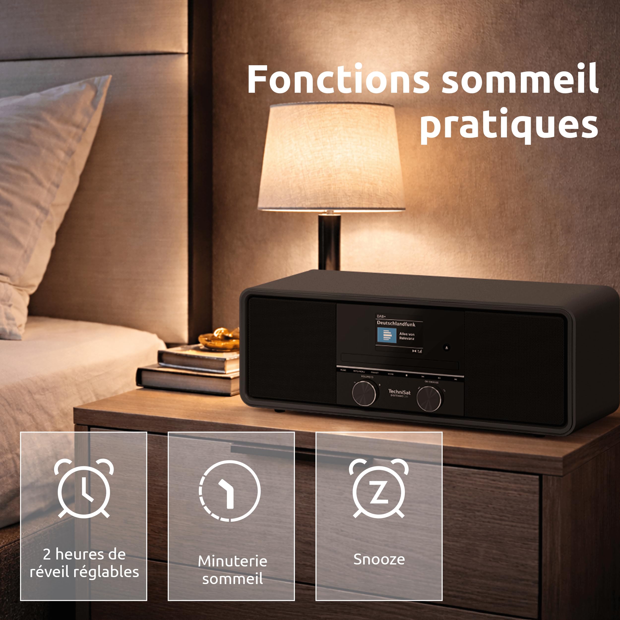 TechniSat DIGITRADIO 330 - Radio stéréo Dab+ FM avec Lecteur CD