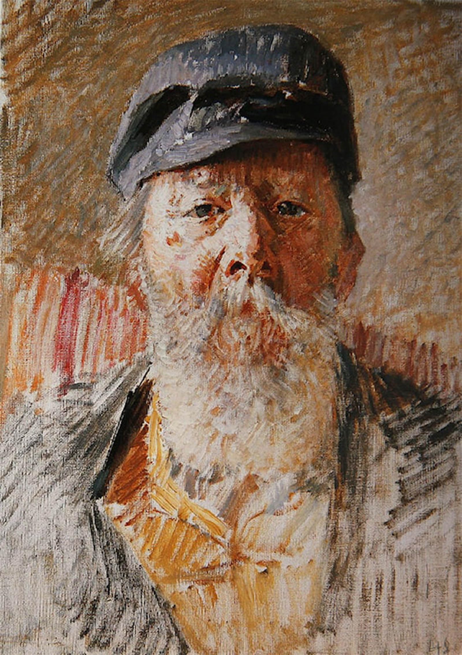 SERENDIPITP Vintage Picture Print on Canvas Wall Art Poster Portrait of the Artist's Father Vlaho Bukovac Artwork Print Poster for Wall Decor 60x90cm
