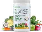 Active Green Pro® Greens Powder, 14 Superfoods, Antioxidants, Fiber, Vitamins & Minerals, Detox and Energy Boost, Natural Pineapple-Coconut Flavour, 40 Servings