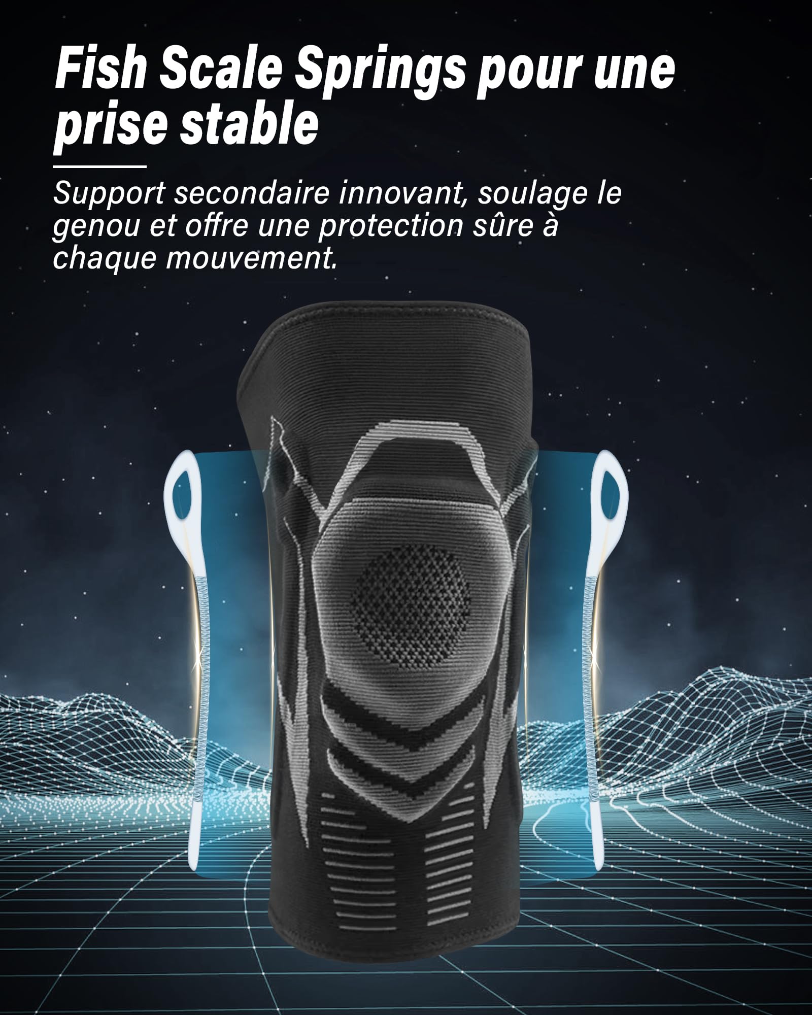 Genouillères De Sport SUPERWSLING - Lot De 2, Respirantes, Antidérapantes, Pour Basketball, Cyclisme